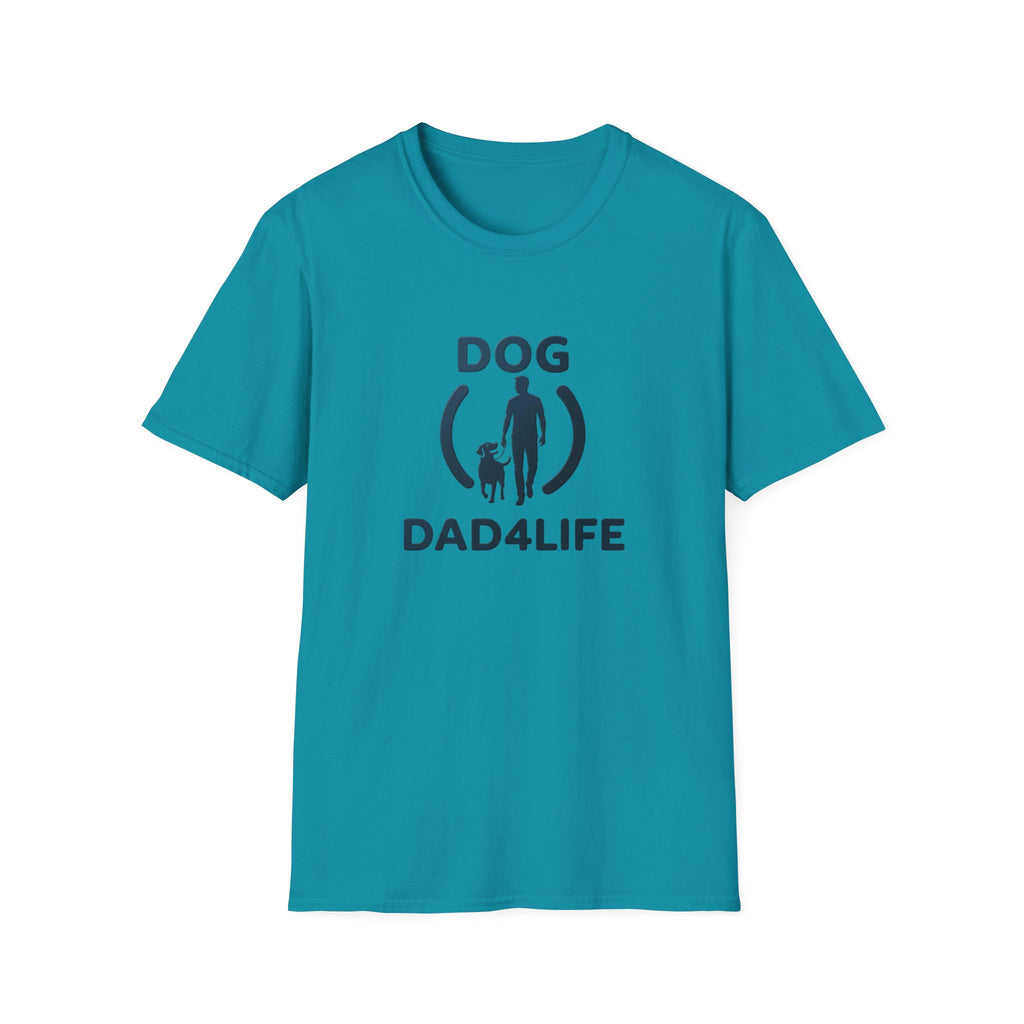 Dog Dad T-Shirt — "DOG DAD4LIFE" Graphic Tee for Dog Lovers