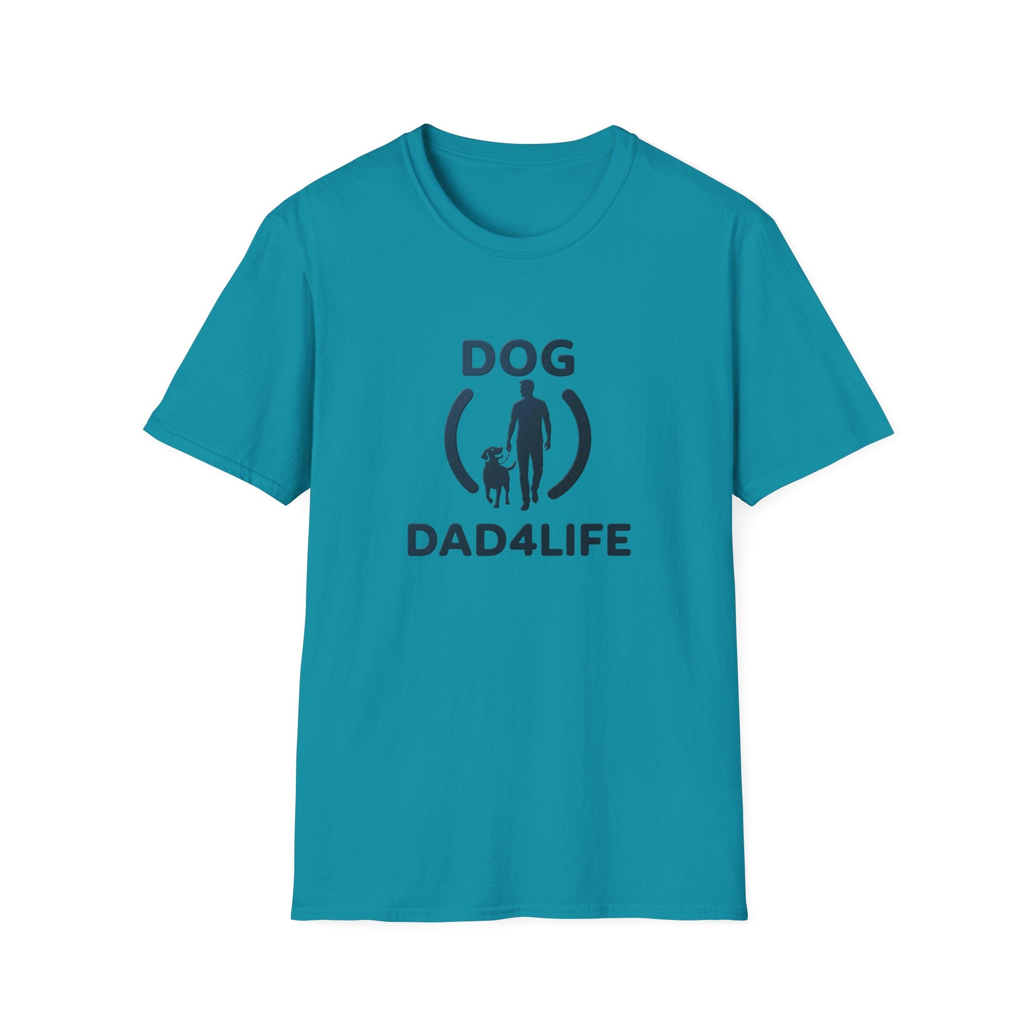 Dog Dad T-Shirt — "DOG DAD4LIFE" Graphic Tee for Dog Lovers
