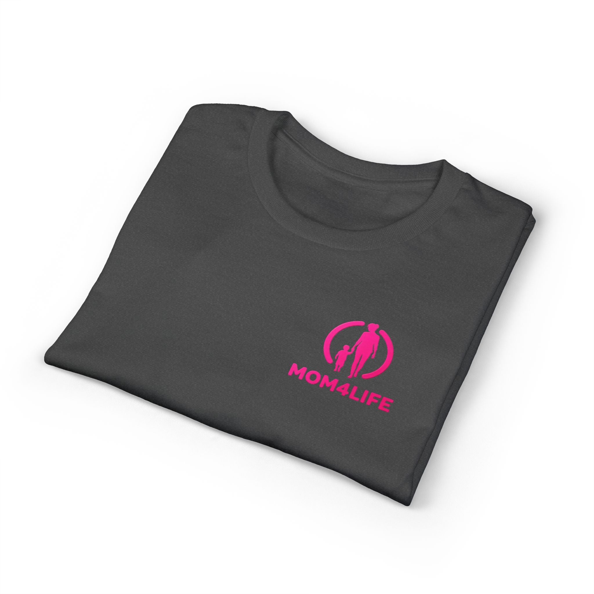 T-shirt « Mom Life » – Tee-shirt graphique silhouette de maman rose