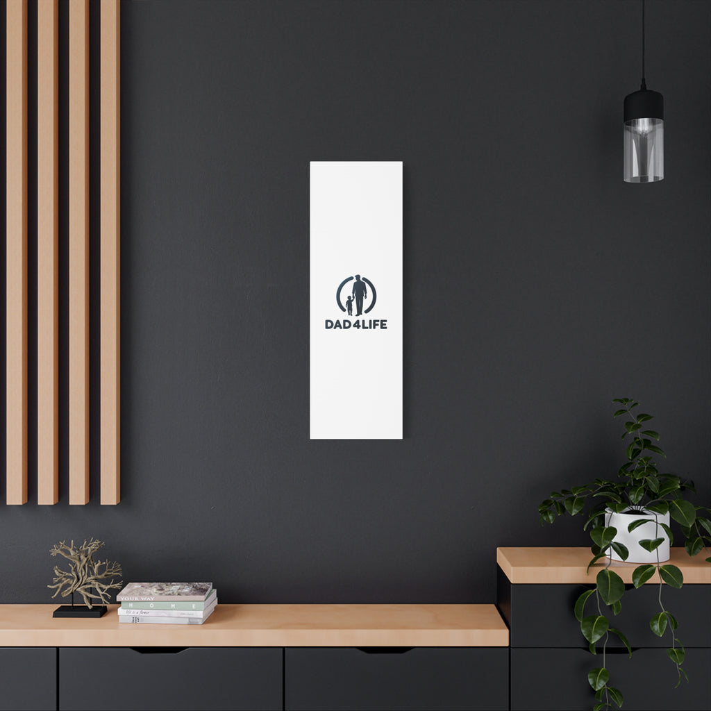 Canvas Wall Art — “DAD4LIFE” Father & Child Matte Stretched Canvas