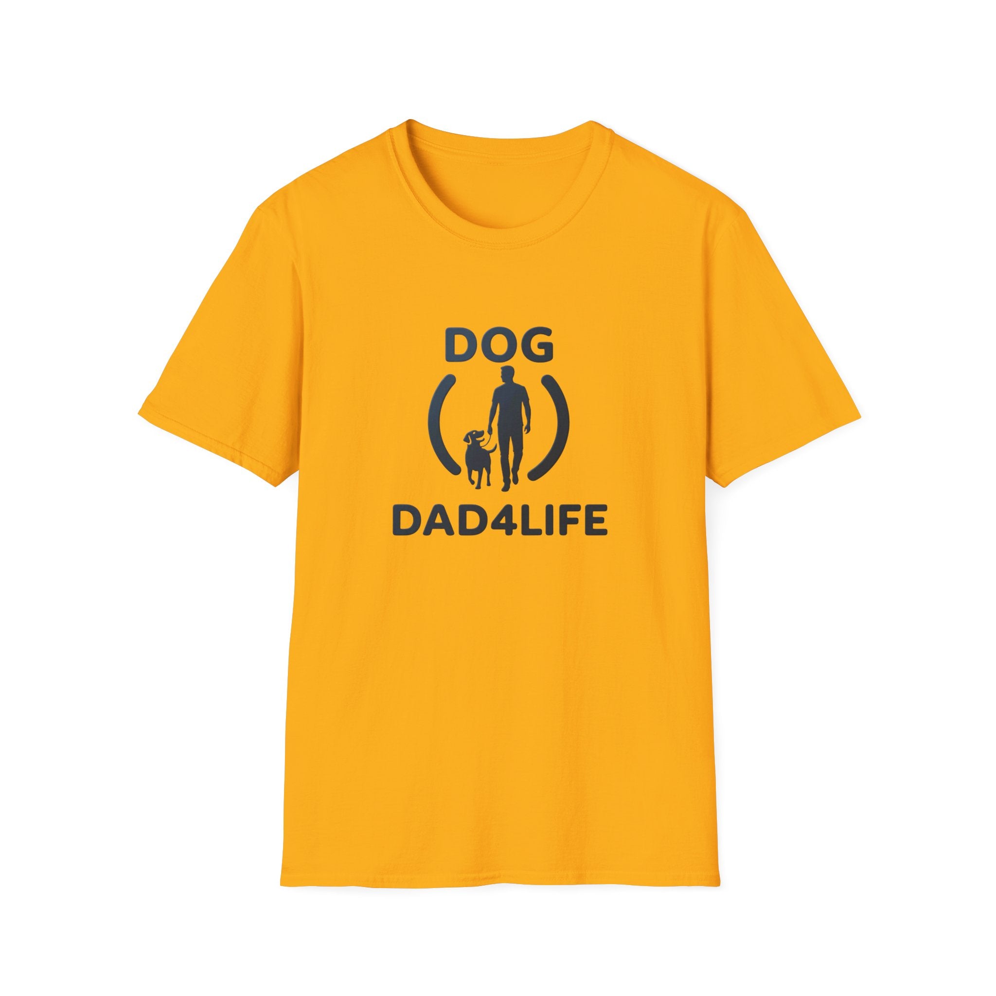 Dog Dad T-Shirt — "DOG DAD4LIFE" Graphic Tee for Dog Lovers