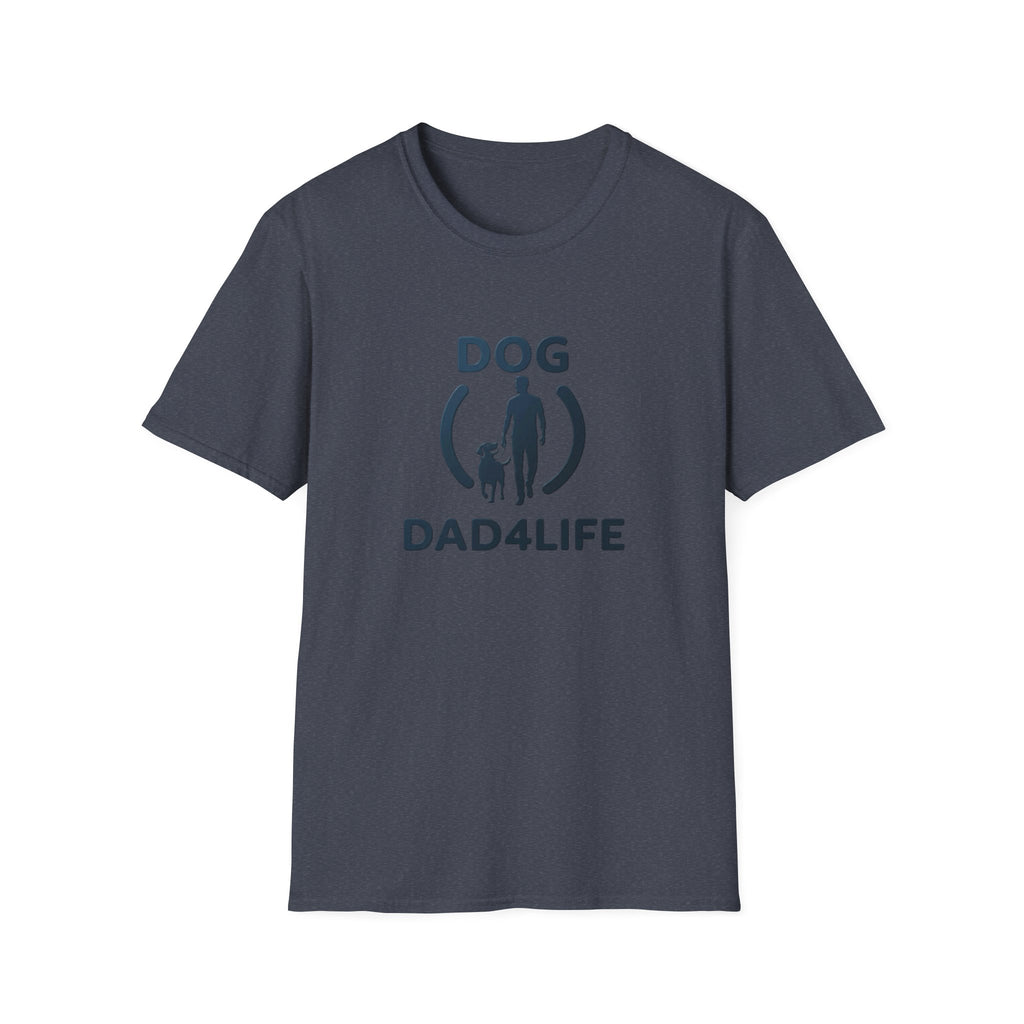 Dog Dad T-Shirt — "DOG DAD4LIFE" Graphic Tee for Dog Lovers