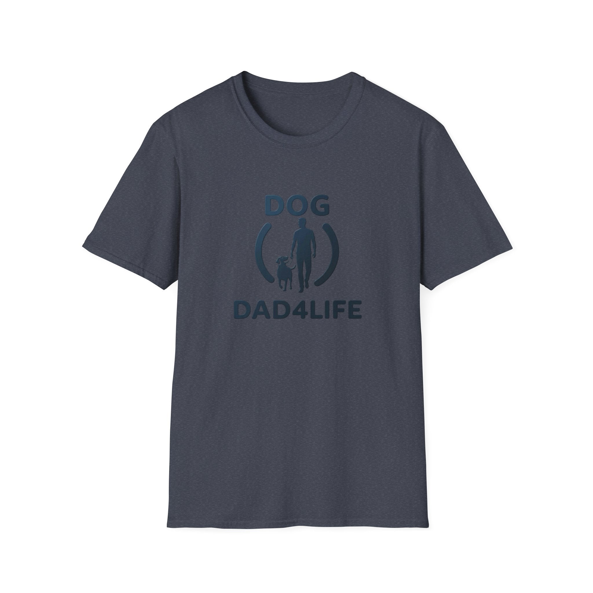 Dog Dad T-Shirt — "DOG DAD4LIFE" Graphic Tee for Dog Lovers
