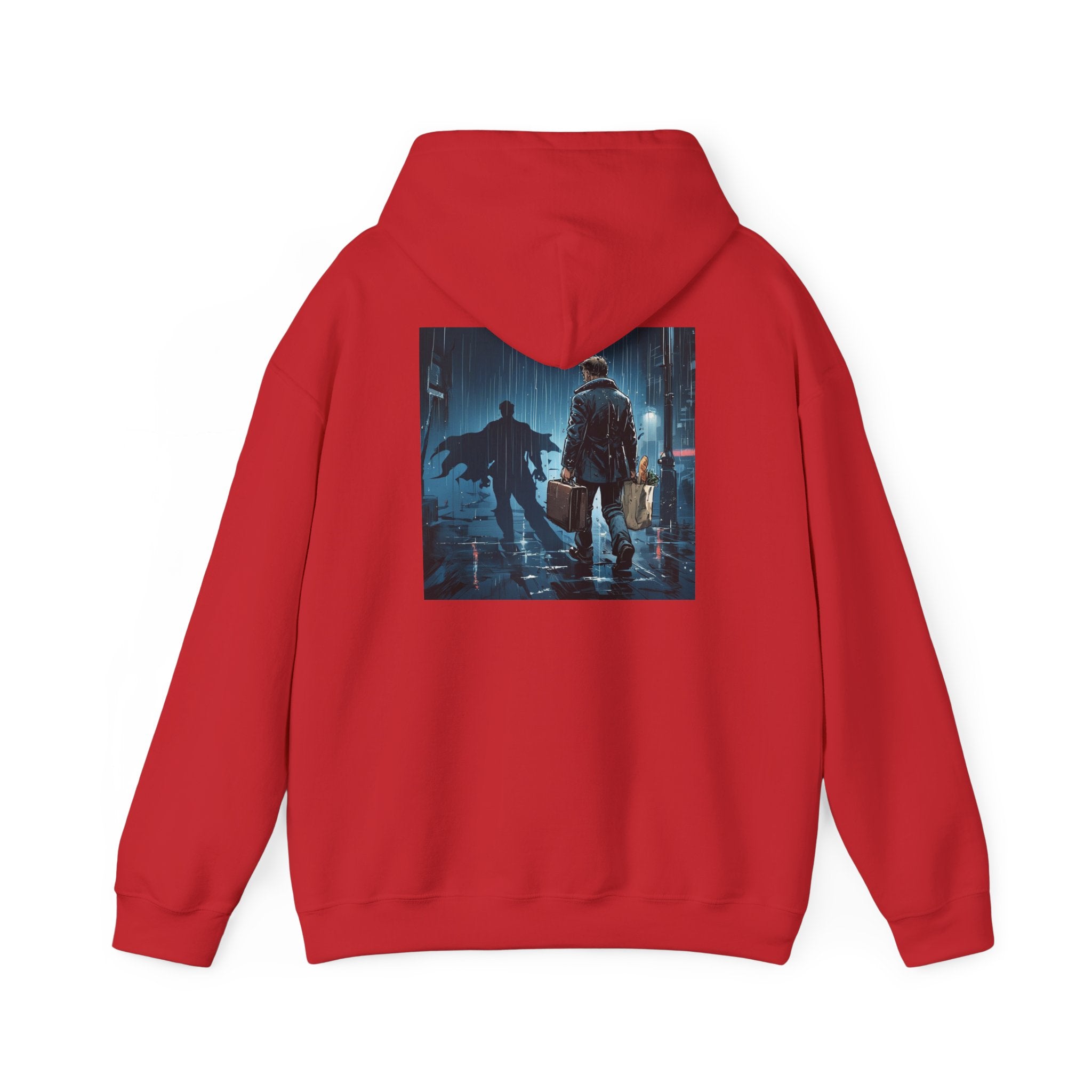 Dad 4 Life Hoodie — Father & Son Silhouette Pullover with Noir City Back Print