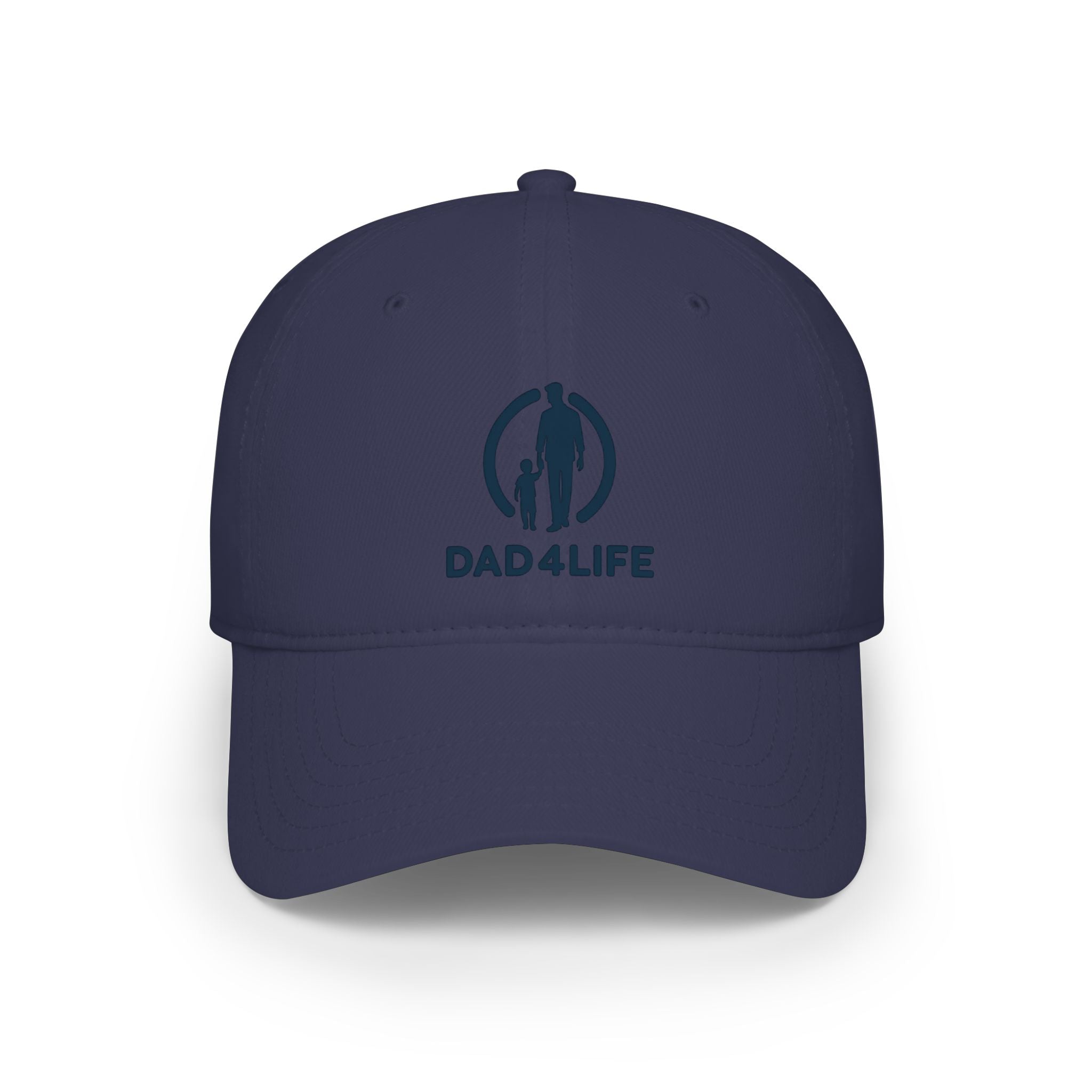Dad4Life Low Profile Baseball Cap — Father & Child Logo Dad Hat
