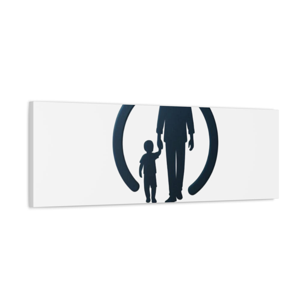 Canvas Wall Art — “DAD4LIFE” Father & Child Matte Stretched Canvas
