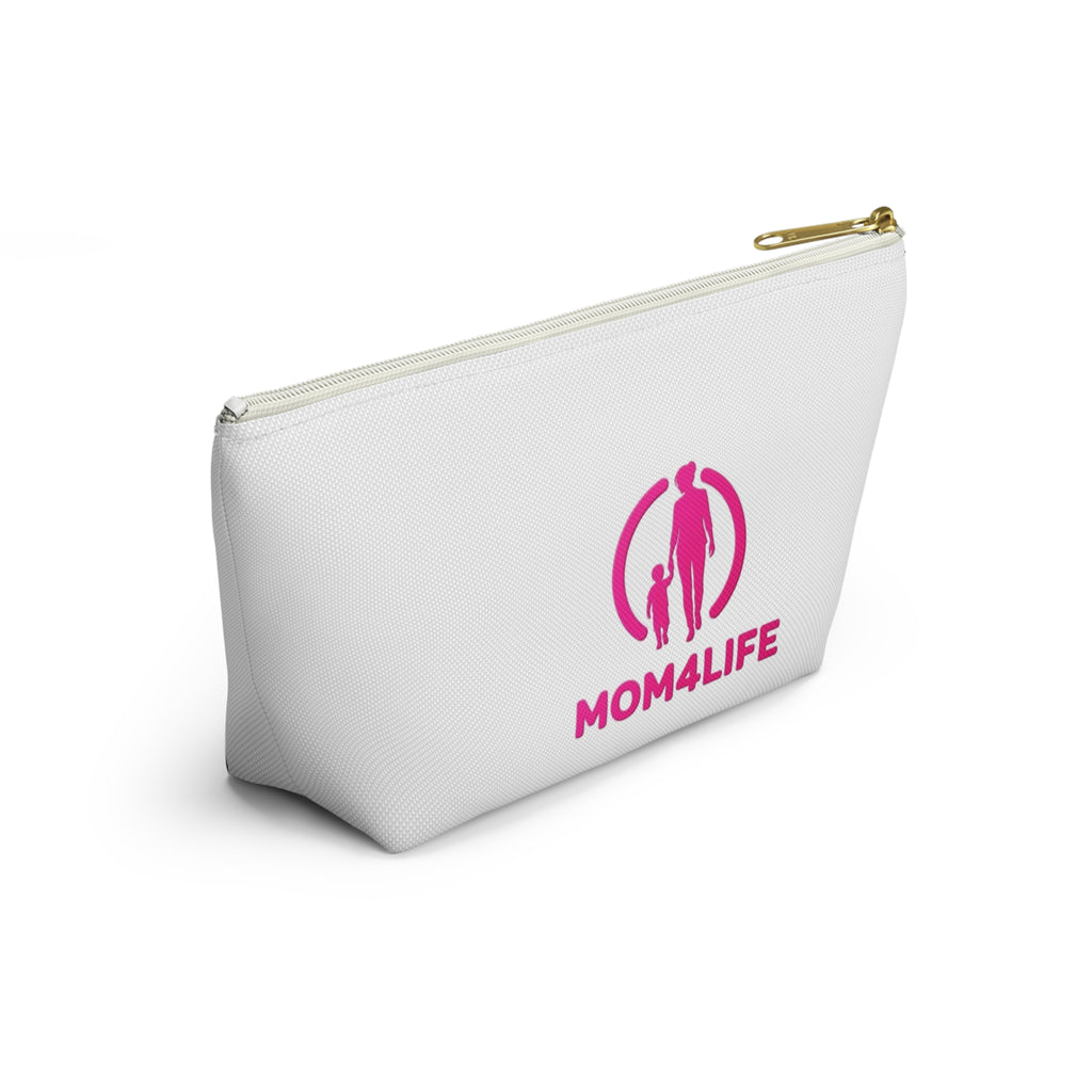 Mom4Life Accessory Pouch – Pink Mother & Child Makeup Bag
