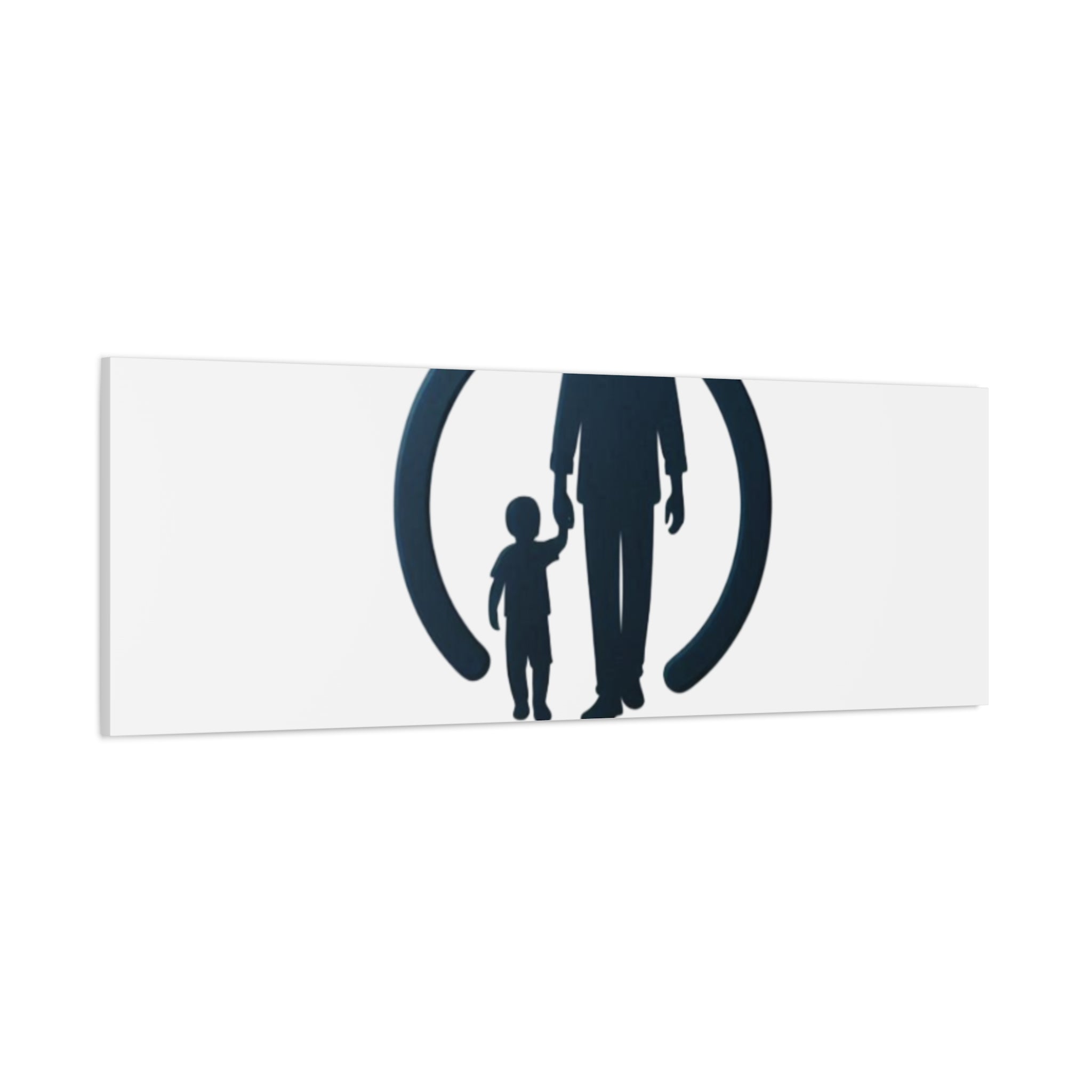 Canvas Wall Art — “DAD4LIFE” Father & Child Matte Stretched Canvas