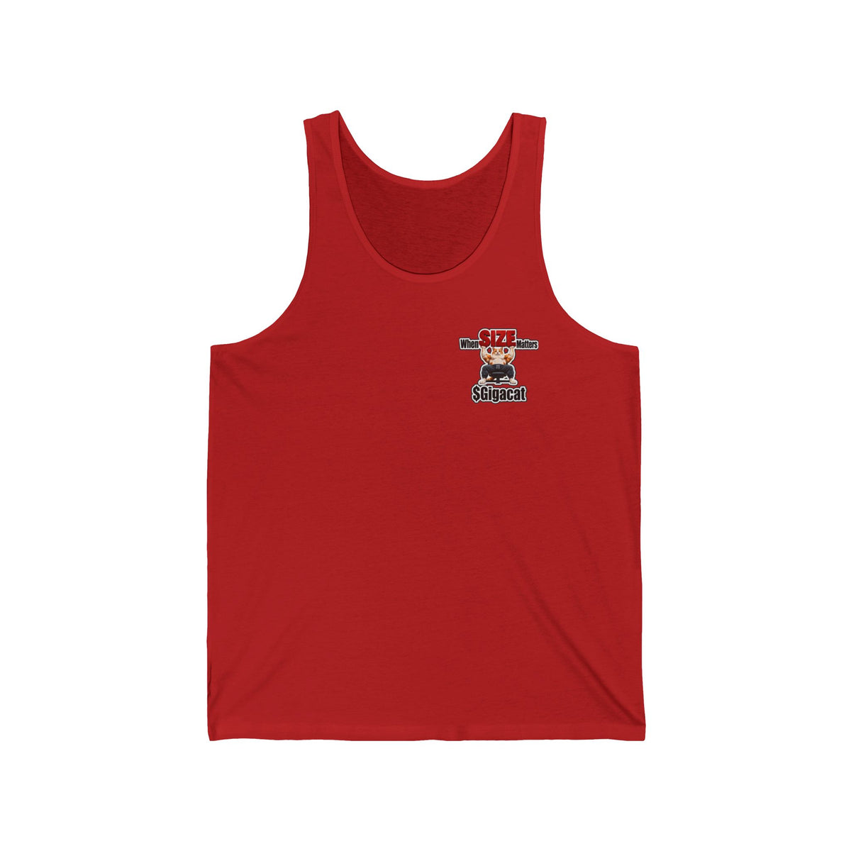 $Gigacat When SIZE Matters Unisex Jersey Tank