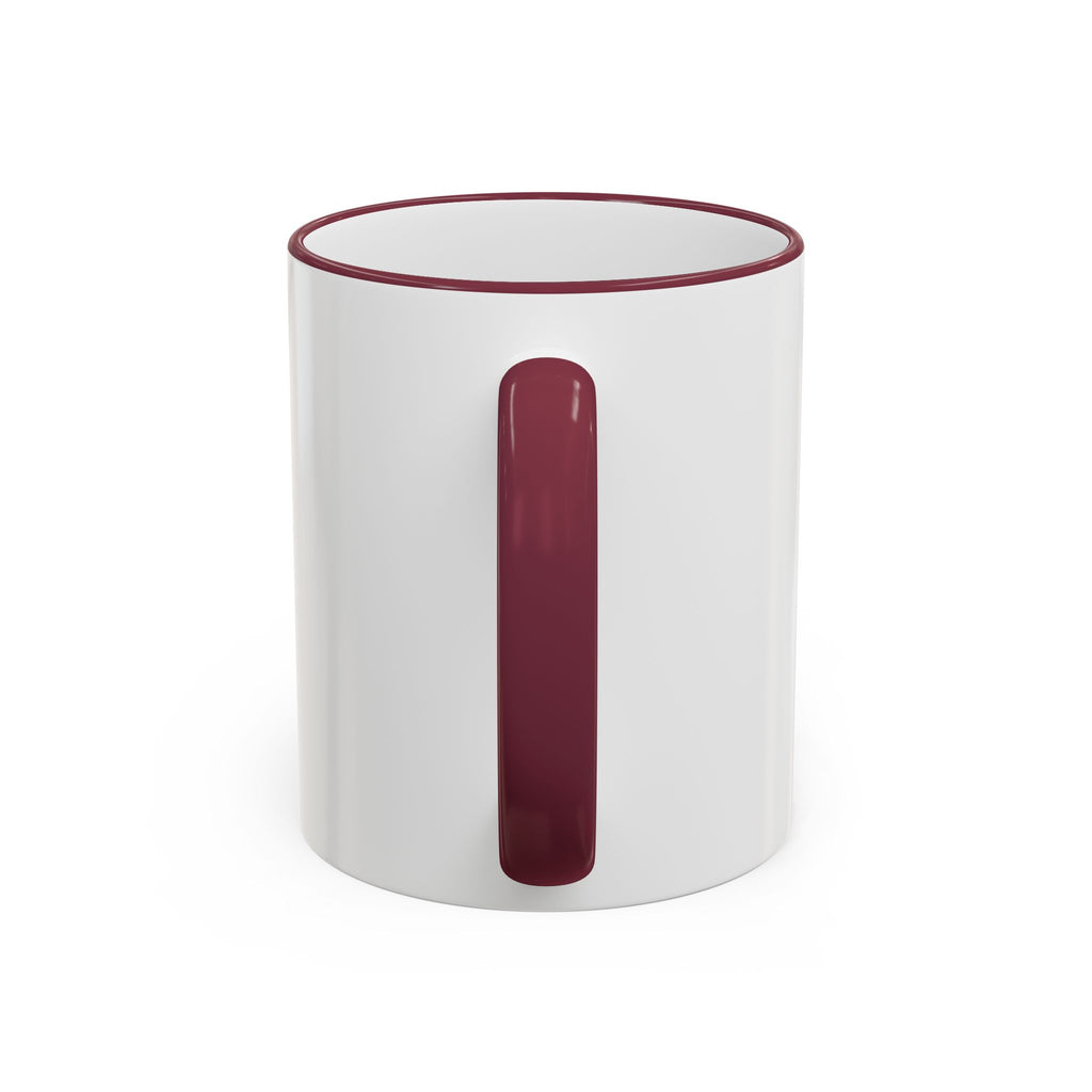 Dad 4 Life Accent Rim Mug — Father & Child Coffee Cup (11oz/15oz)