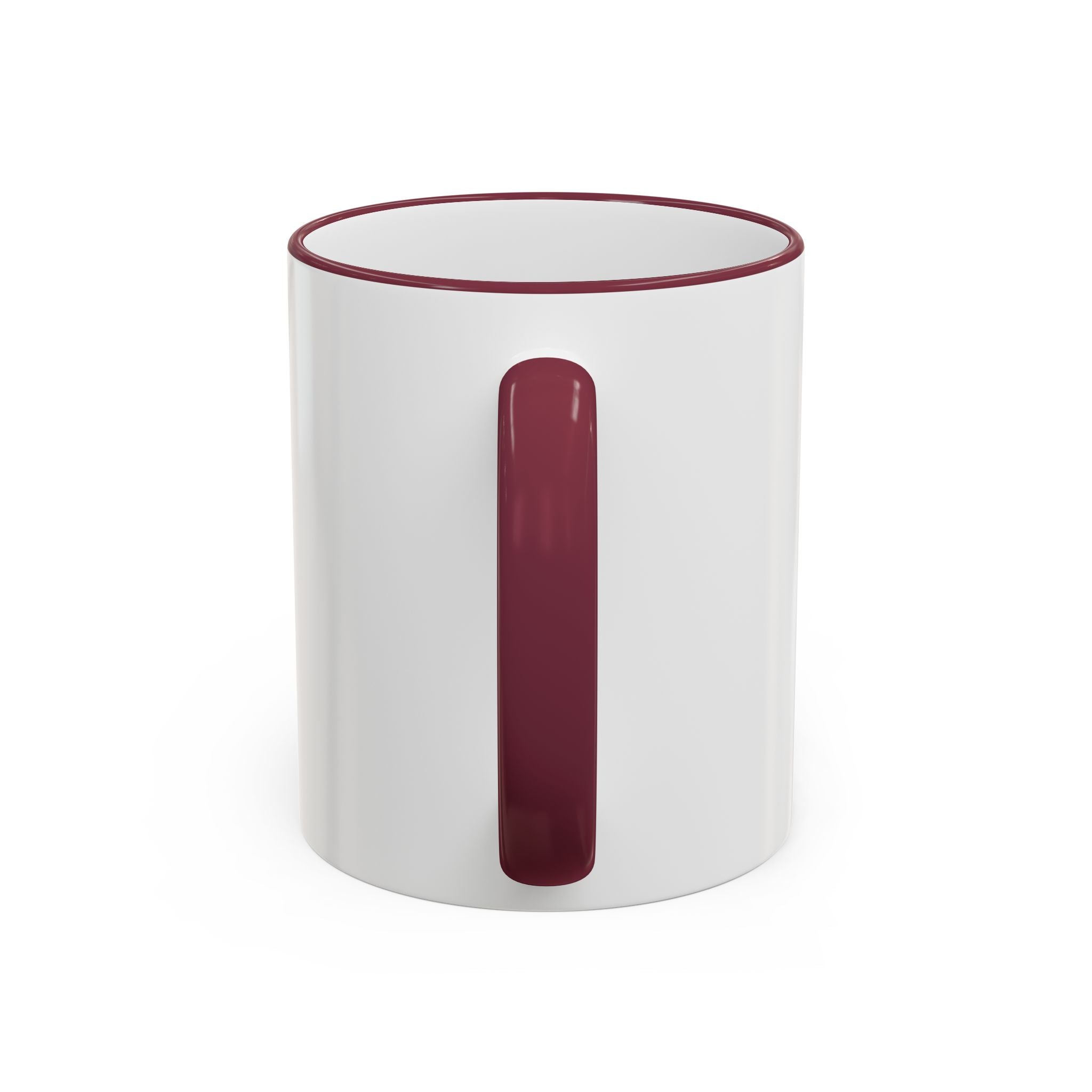 Dad 4 Life Accent Rim Mug — Father & Child Coffee Cup (11oz/15oz)