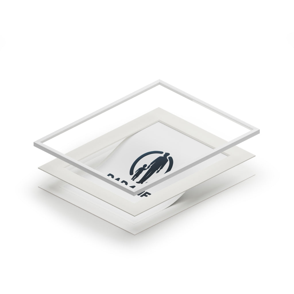 Dad 4 Life Fine Art Print (Passepartout Frame) — Father & Child Wall Art