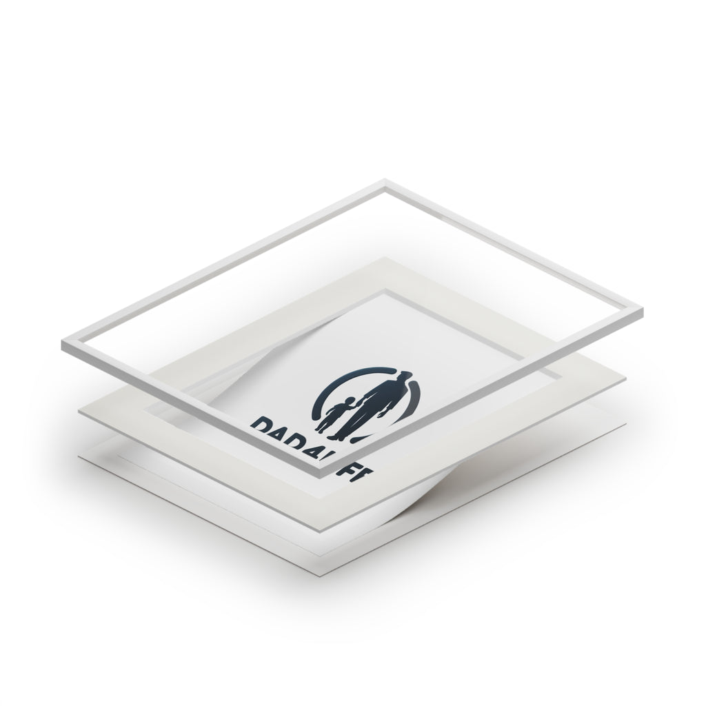 Dad 4 Life Fine Art Print (Passepartout Frame) — Father & Child Wall Art