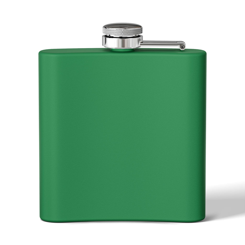 6oz Stainless Steel Flask — "DAD 4 LIFE" Father & Son Graphic, Father's Day Gift