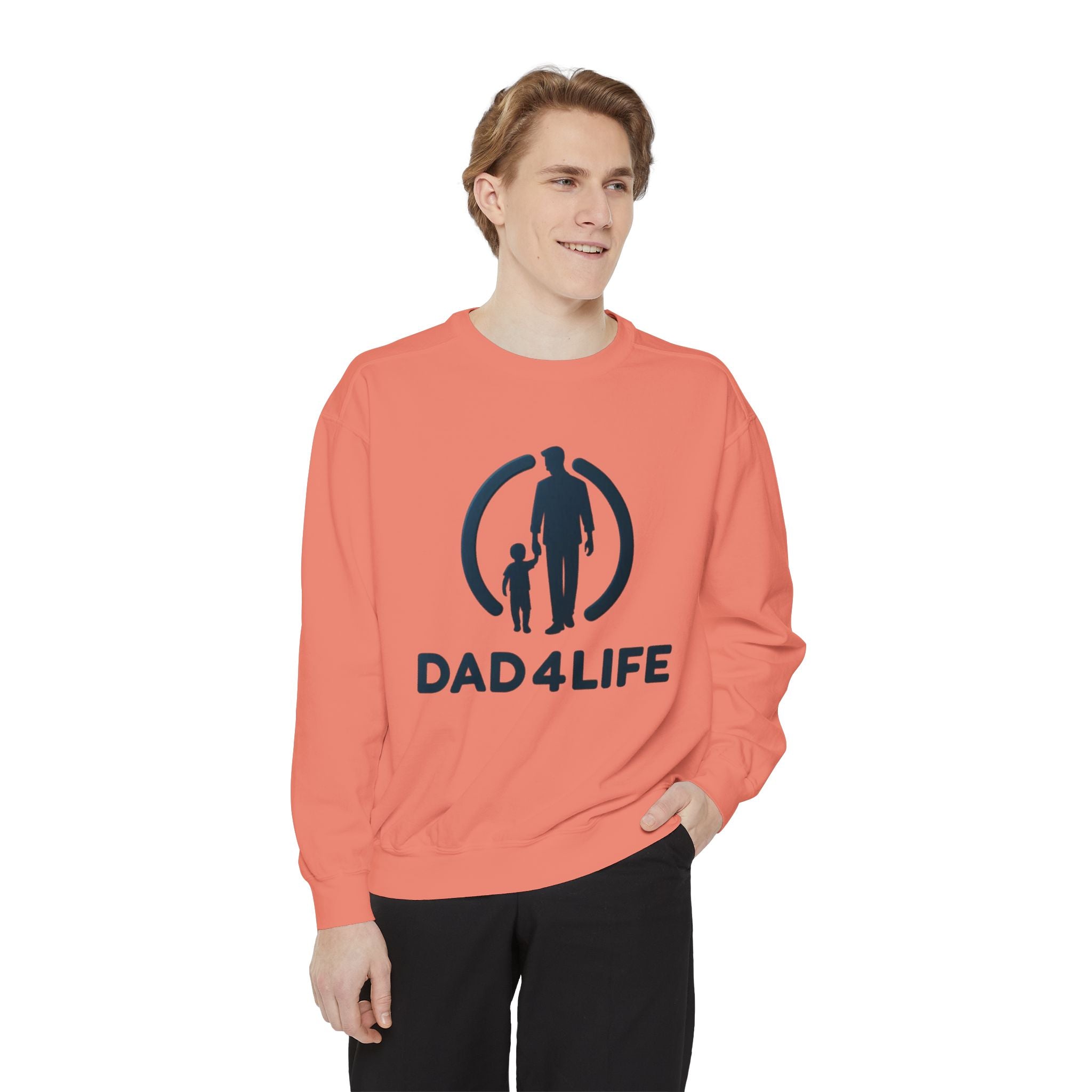 Sudadera Papá de por Vida — Cuello redondo con gráfico para Padre e Hijo
