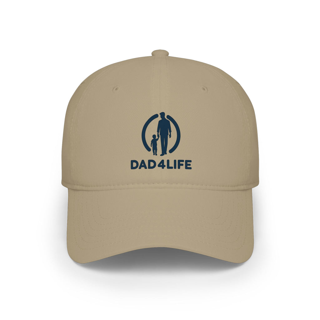 Dad4Life Low Profile Baseball Cap — Father & Child Logo Dad Hat