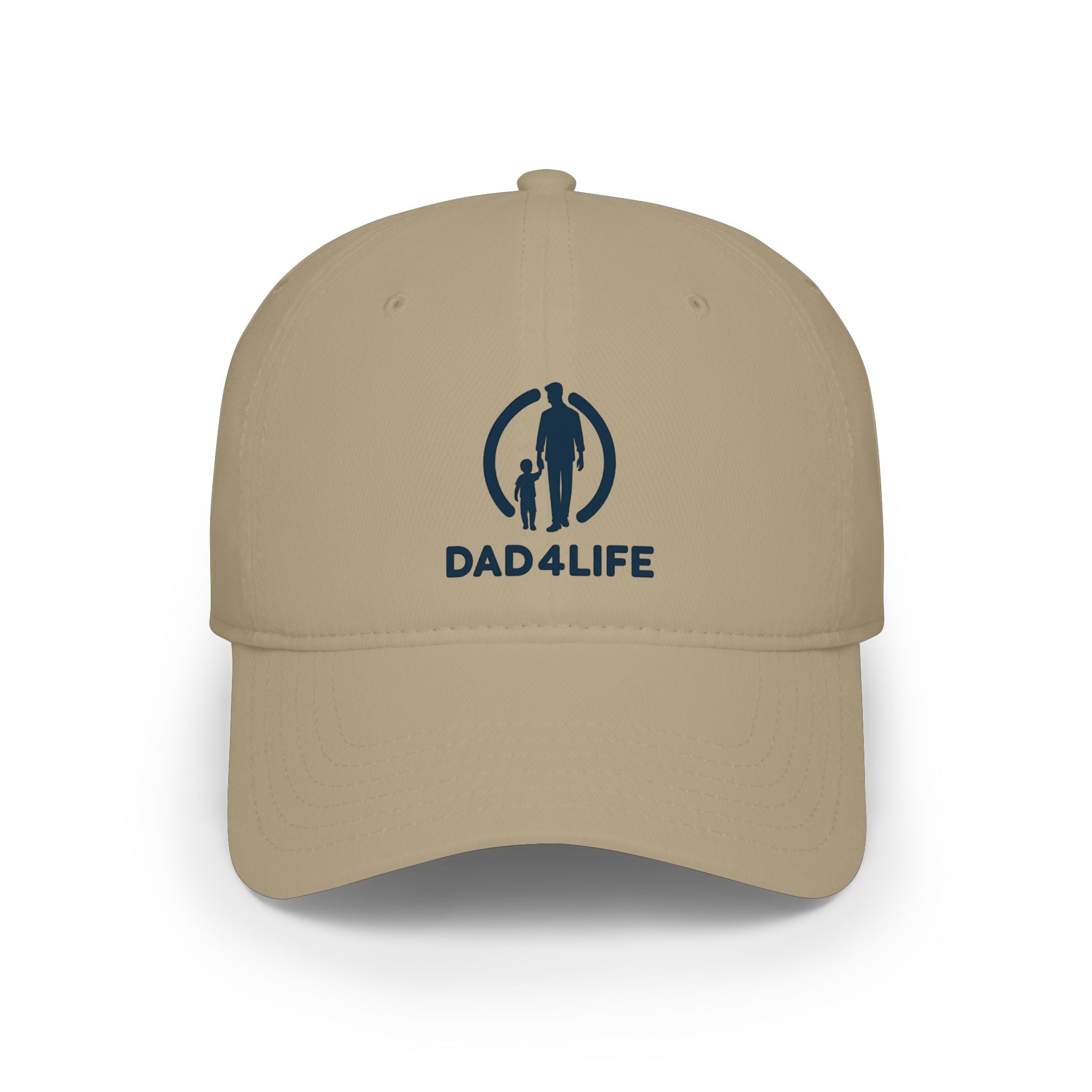 Dad4Life Low Profile Baseball Cap — Father & Child Logo Dad Hat