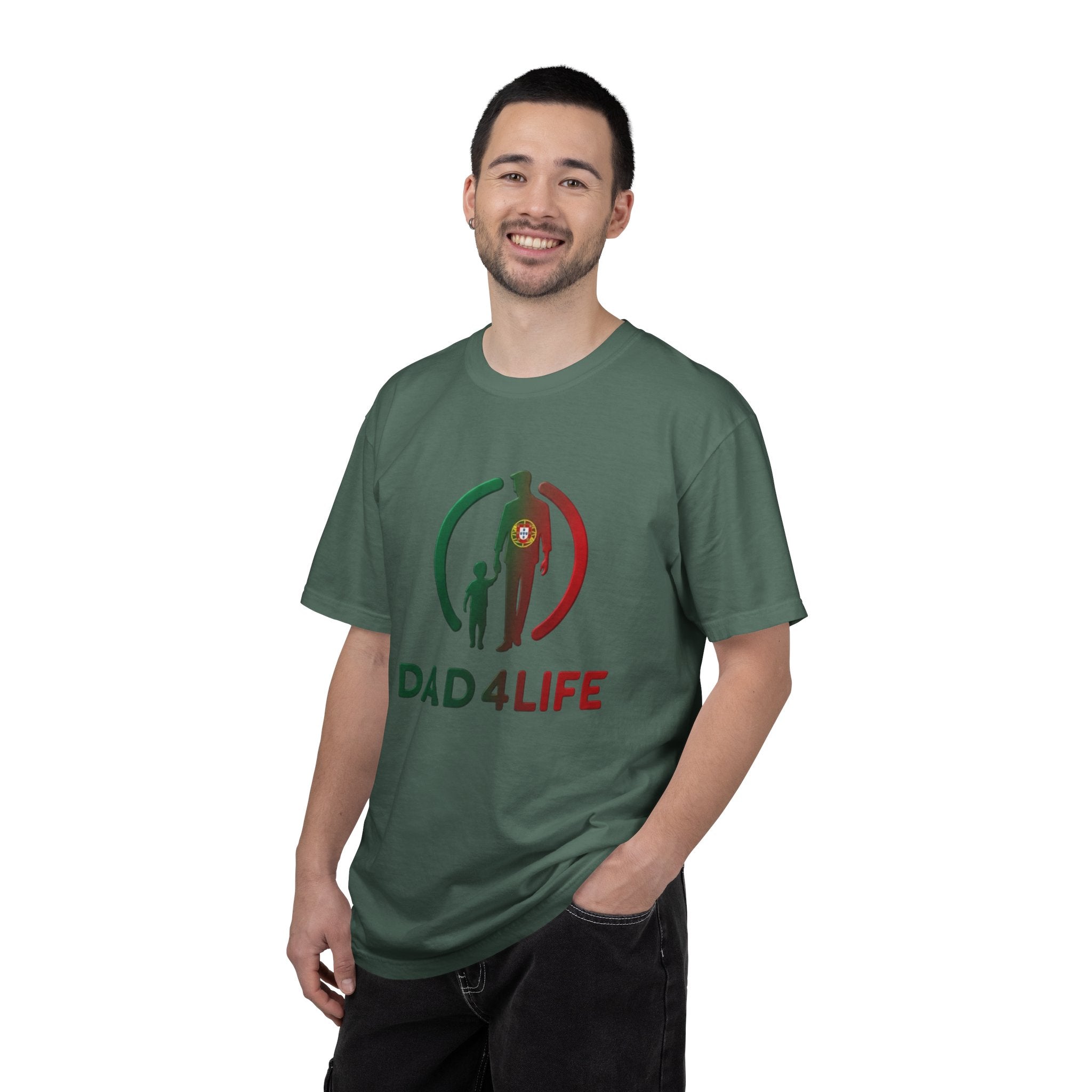 T-shirt « Dad 4 Life » — T-shirt imprimé silhouette Père et Fils