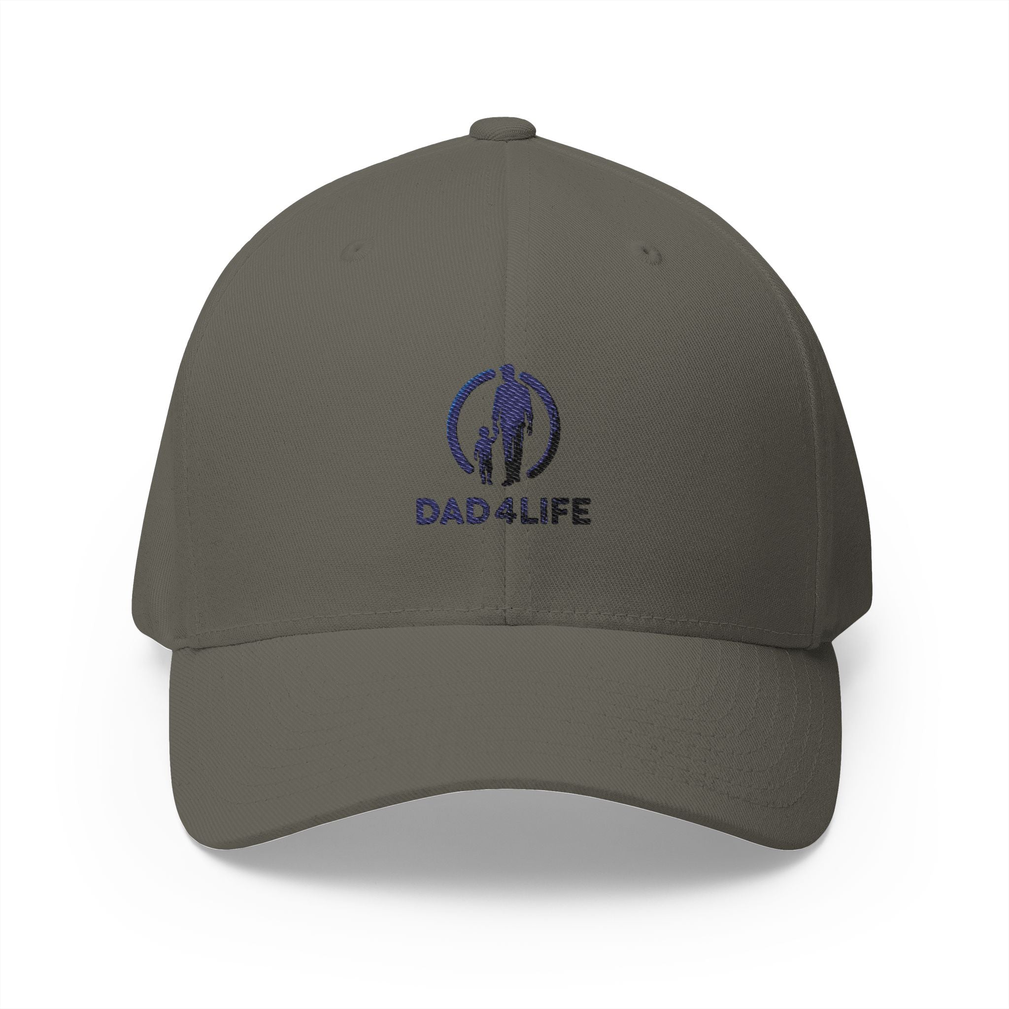 Dad4Life Embroidered Dad Baseball Cap — Structured Closed-Back Hat for Fathers, Father’s Day Gift