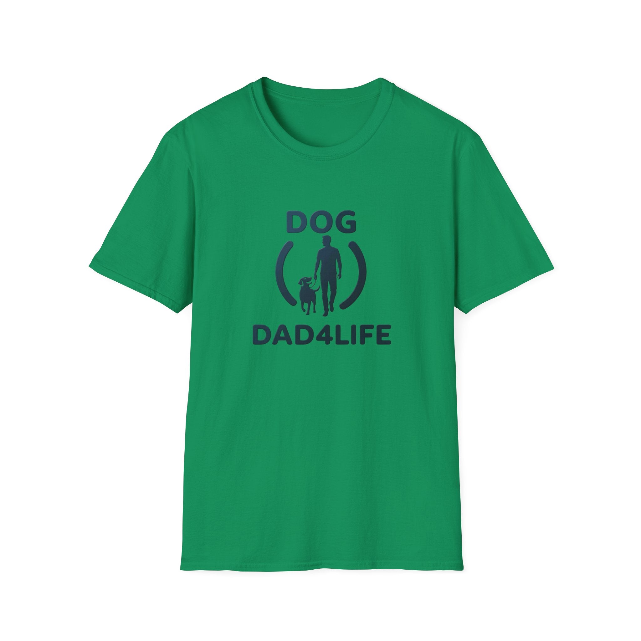 Dog Dad T-Shirt — "DOG DAD4LIFE" Graphic Tee for Dog Lovers