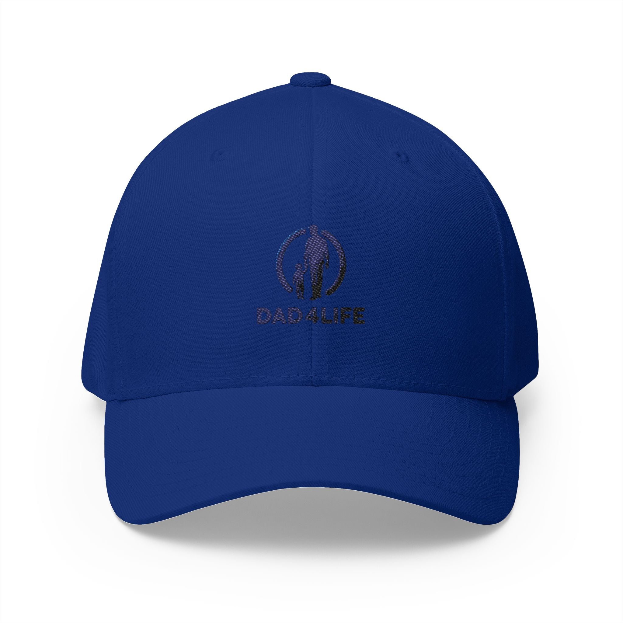 Dad4Life Embroidered Dad Baseball Cap — Structured Closed-Back Hat for Fathers, Father’s Day Gift