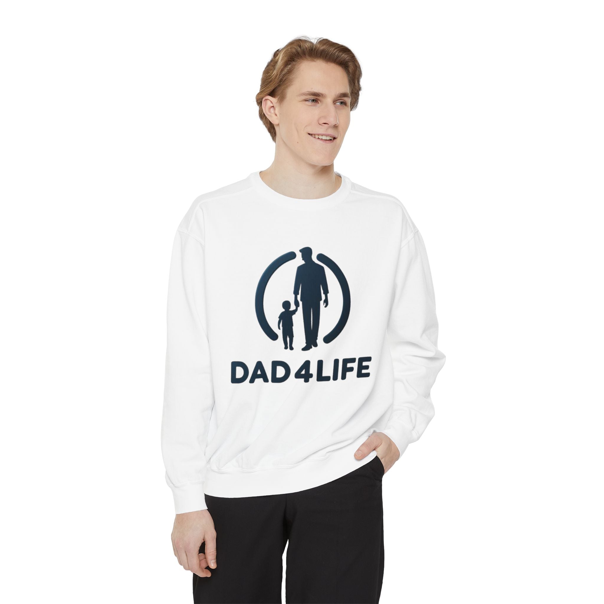 Dad 4 Life Sweatshirt — Father & Son Graphic Crewneck