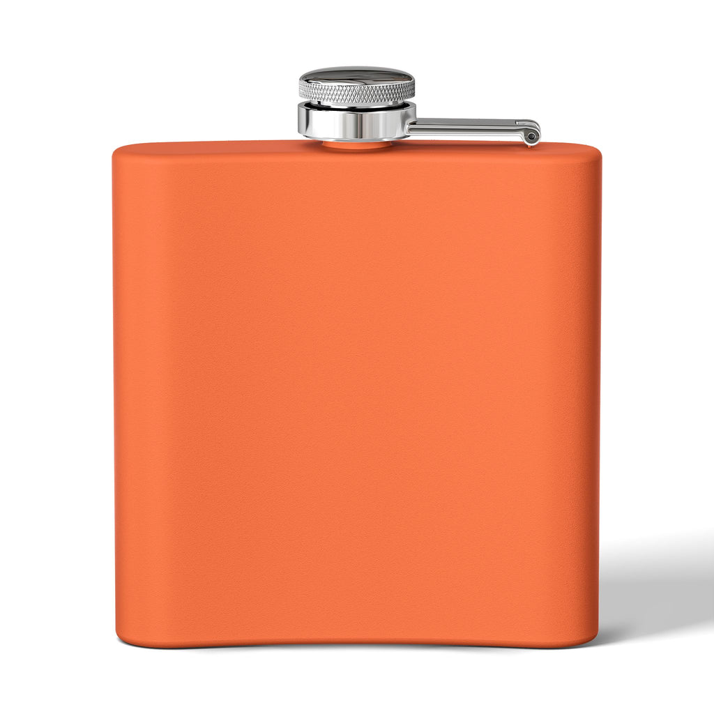 6oz Stainless Steel Flask — "DAD 4 LIFE" Father & Son Graphic, Father's Day Gift