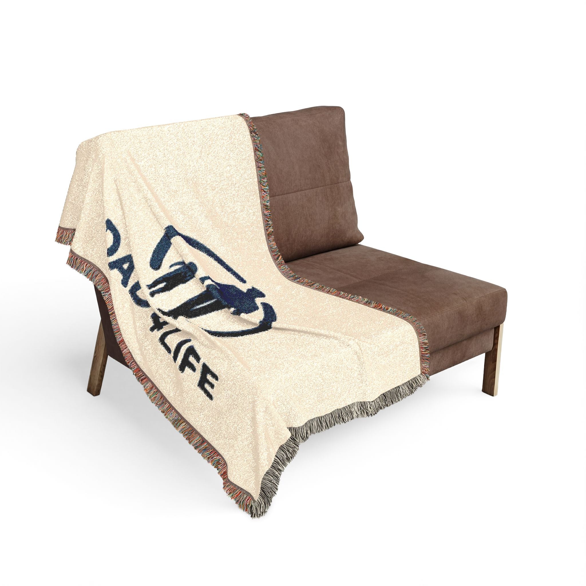Dad 4 Life Woven Blanket — Father & Child Throw, Perfect Father's Day Gift