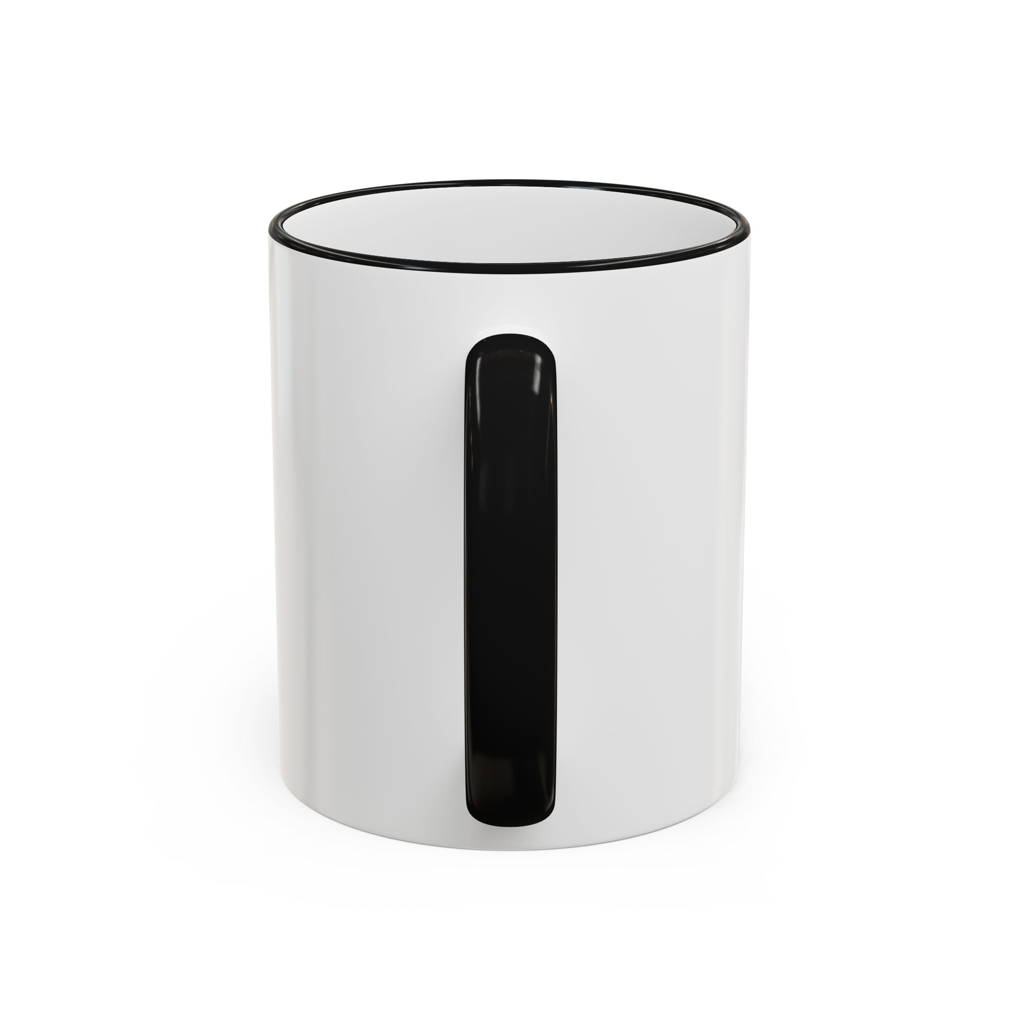 Dad 4 Life Accent Rim Mug — Father & Child Coffee Cup (11oz/15oz)