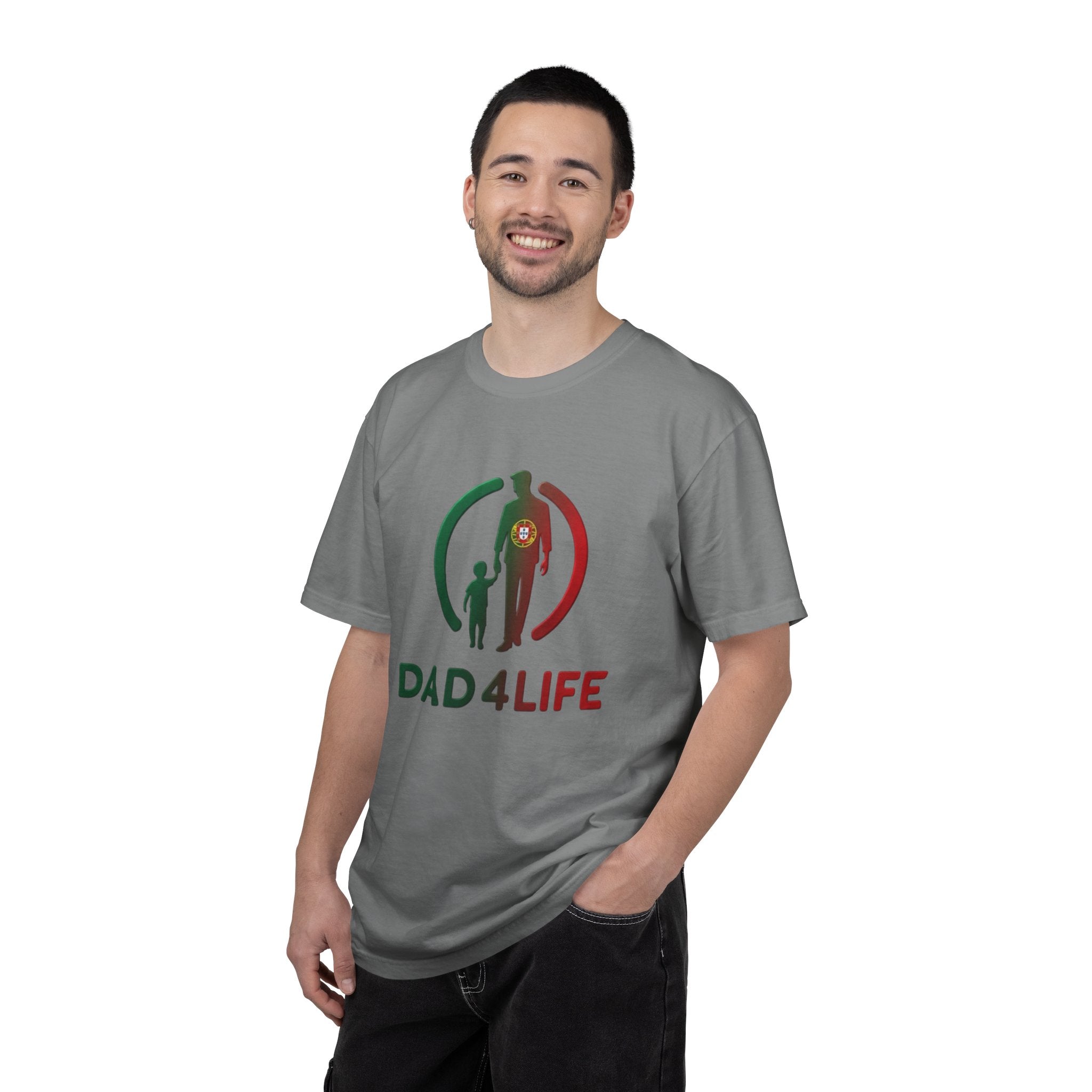 T-shirt « Dad 4 Life » — T-shirt imprimé silhouette Père et Fils
