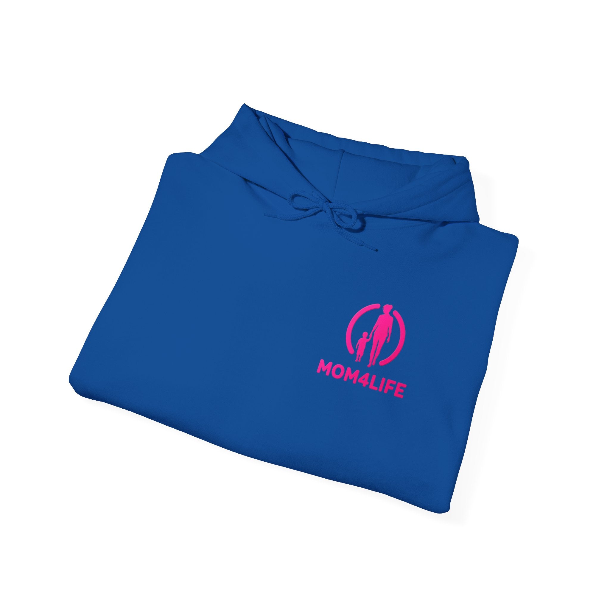 Mom4Life Hoodie – Pink Logo Mother's Day Pullover