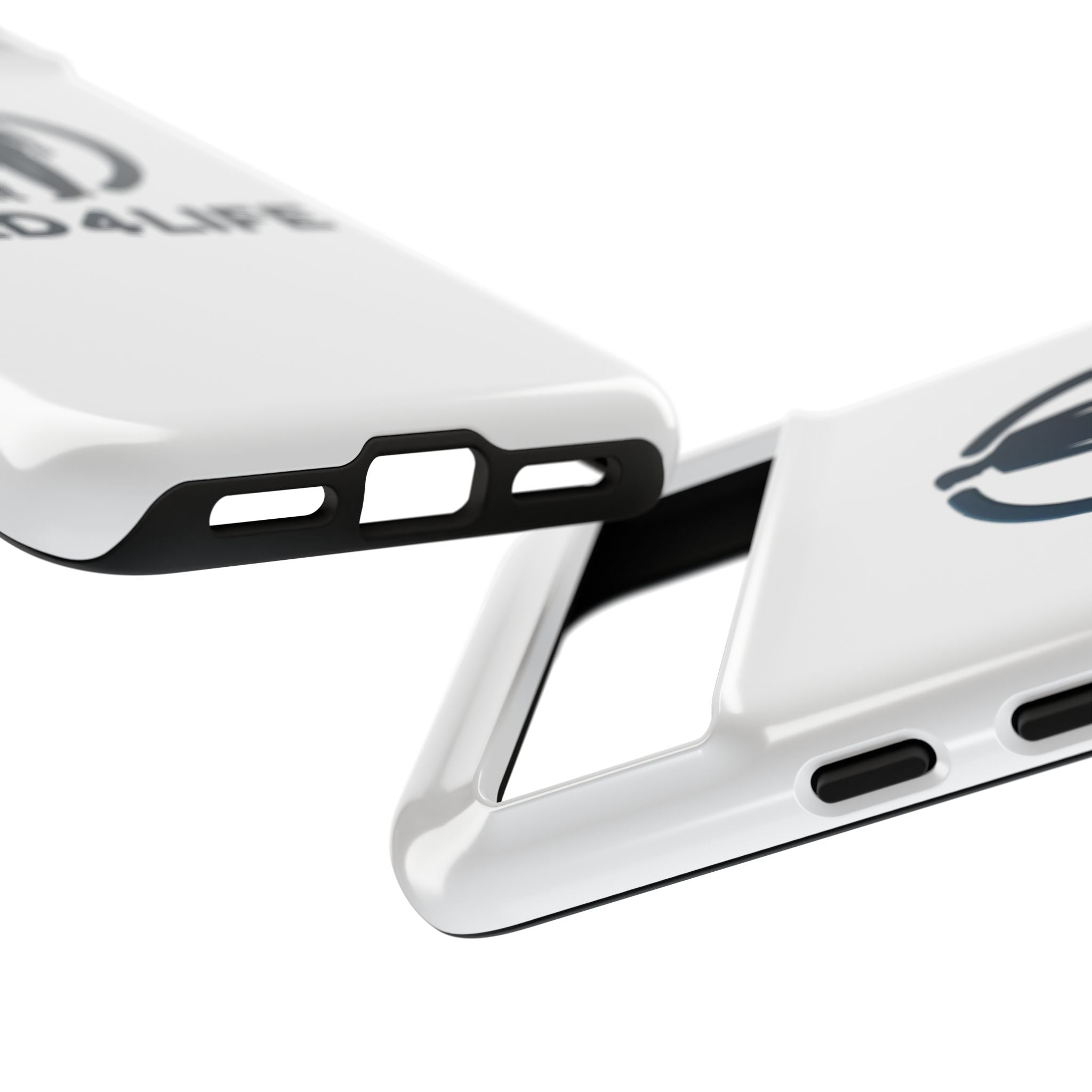Funda protectora para teléfono Dad4Life — Funda protectora con silueta de padre e hijo