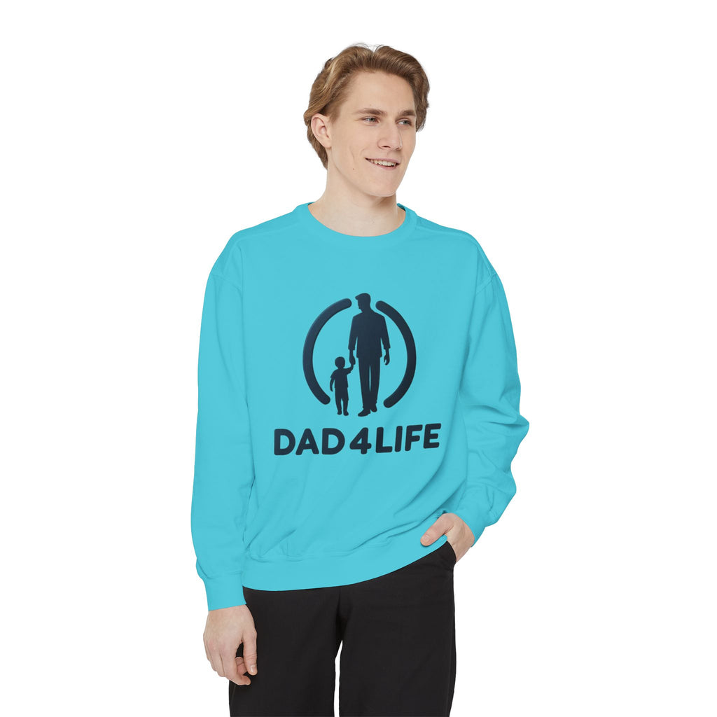 Sudadera Papá de por Vida — Cuello redondo con gráfico para Padre e Hijo