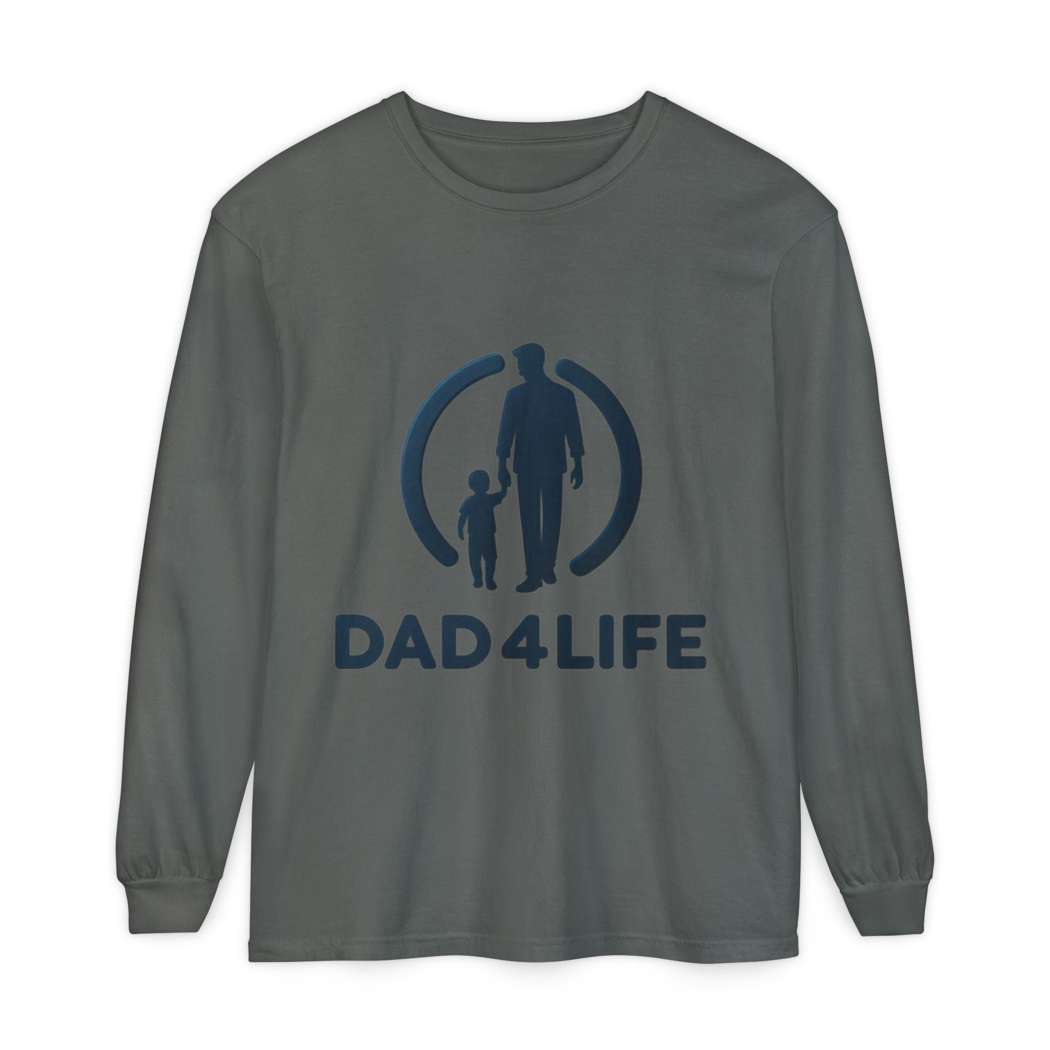 Dad 4 Life Long Sleeve Tee — Father & Son Graphic Shirt