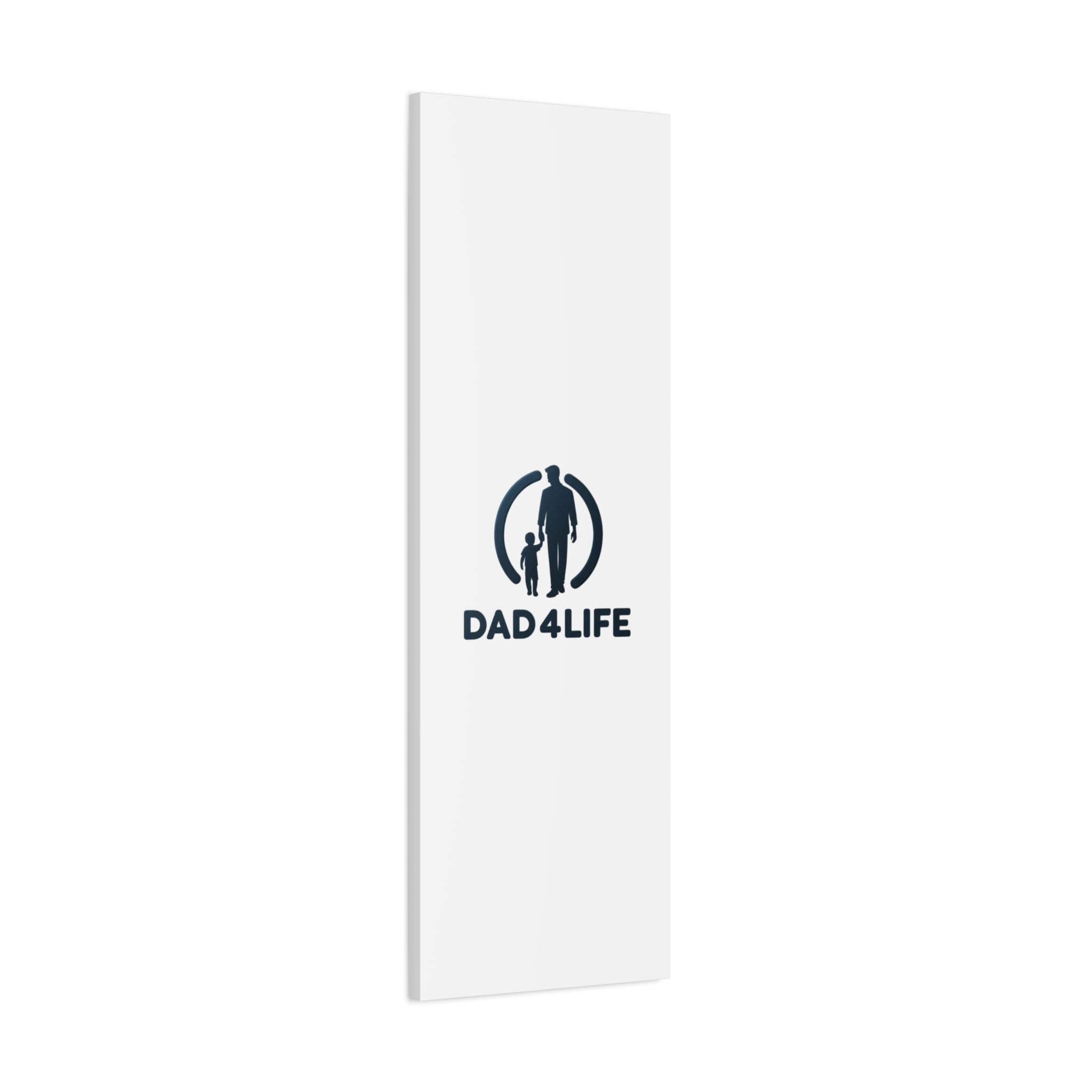 Canvas Wall Art — “DAD4LIFE” Father & Child Matte Stretched Canvas