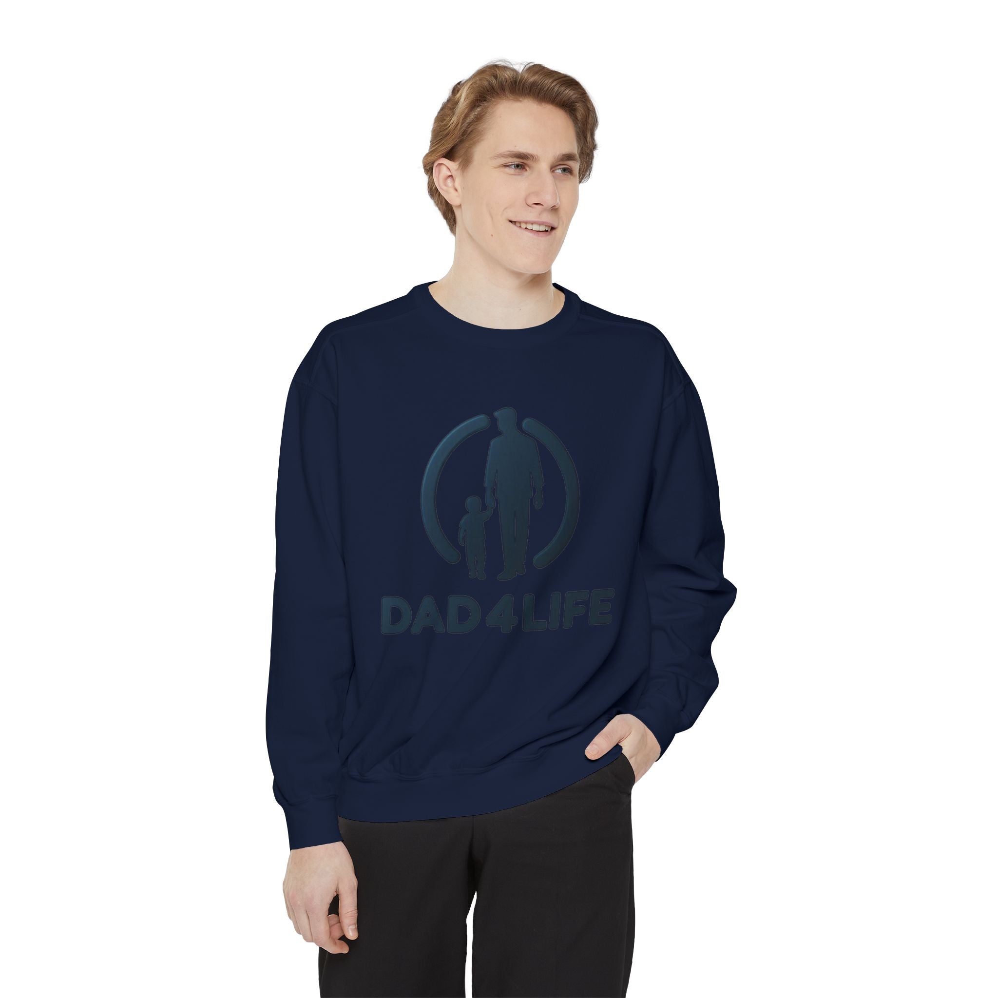 Sudadera Papá de por Vida — Cuello redondo con gráfico para Padre e Hijo