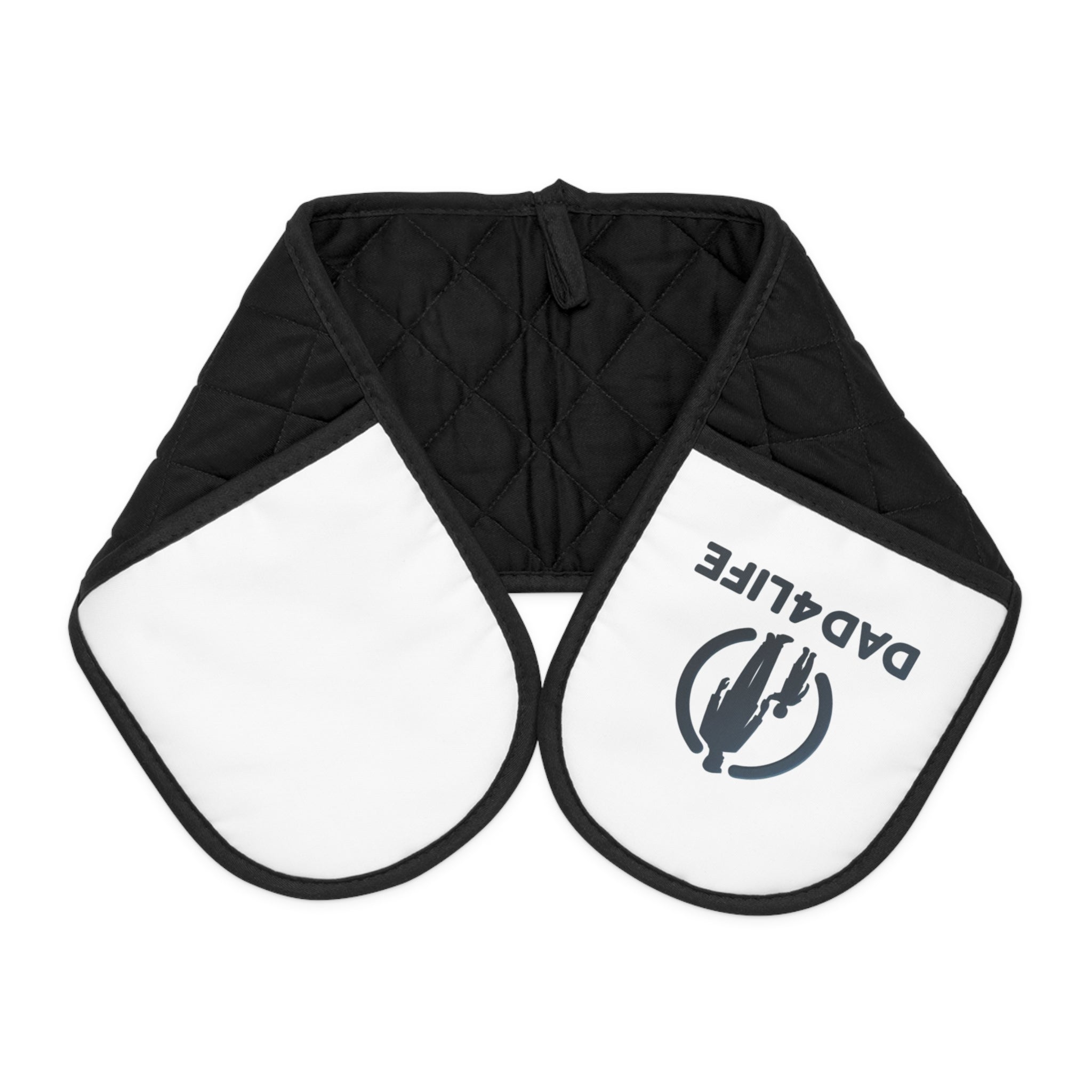 Double Oven Mitts - 'Dad 4 Life' Grill & Kitchen Heat-Resistant Sleeve