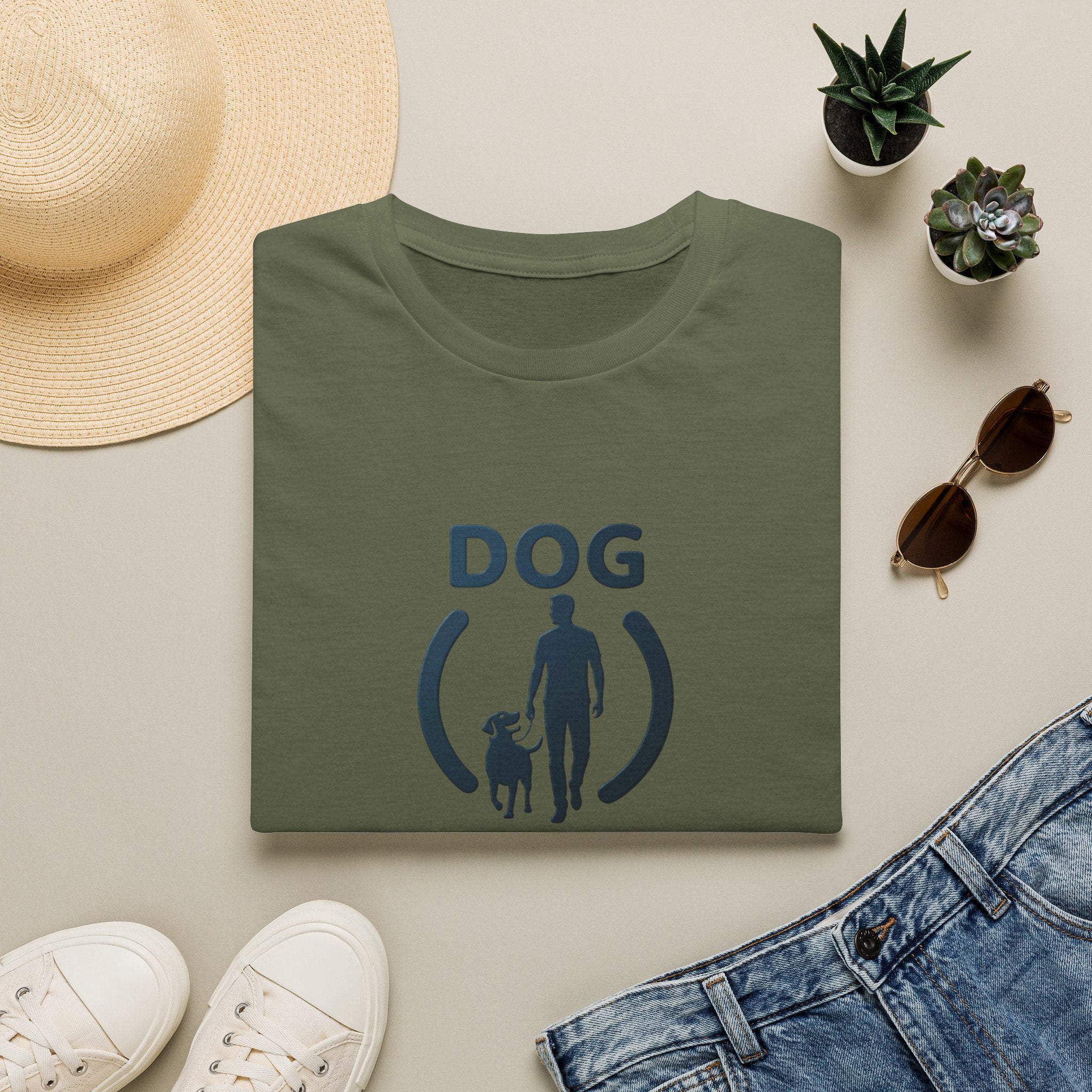 Dog Dad T-Shirt — "DOG DAD4LIFE" Graphic Tee for Dog Lovers