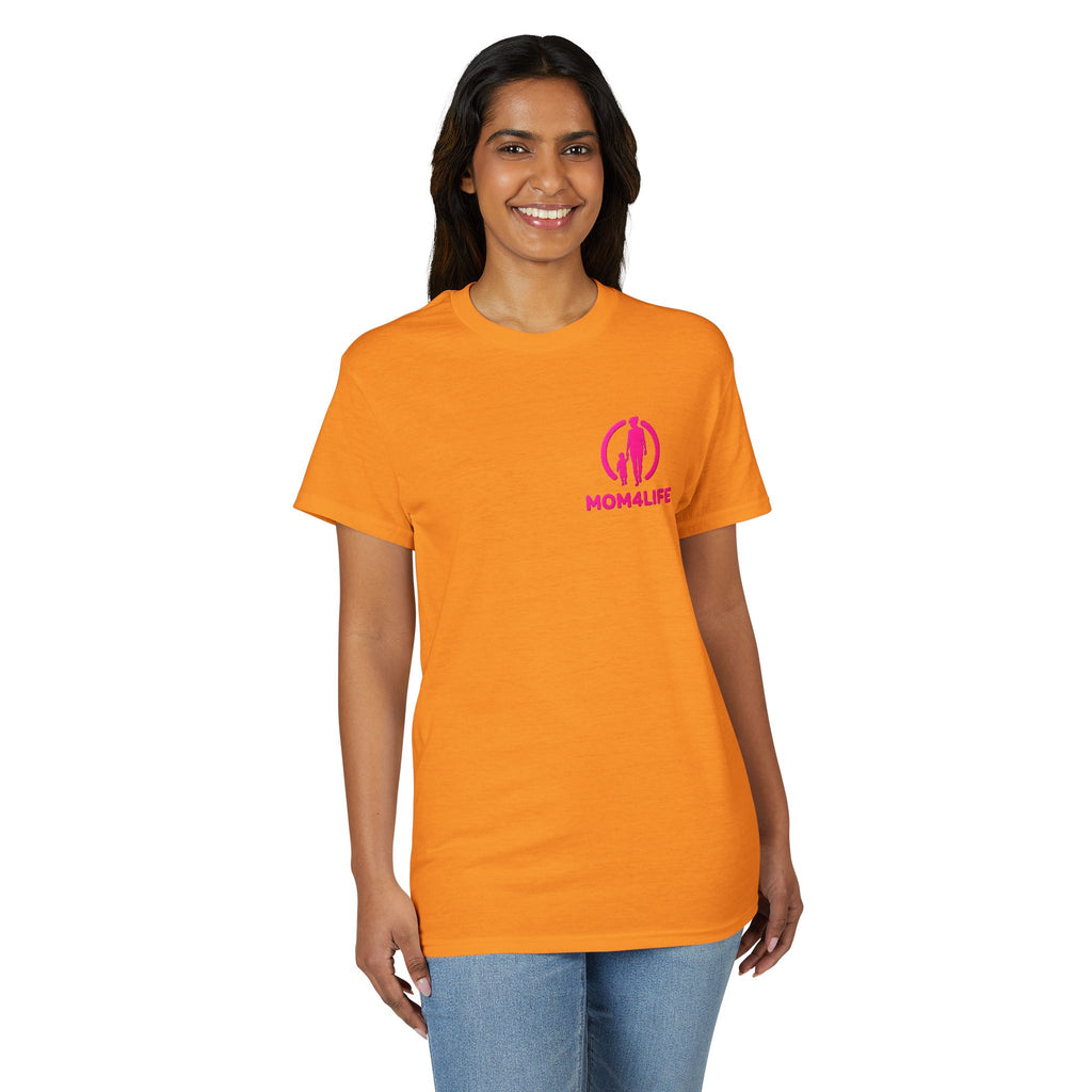 T-shirt « Mom Life » – Tee-shirt graphique silhouette de maman rose