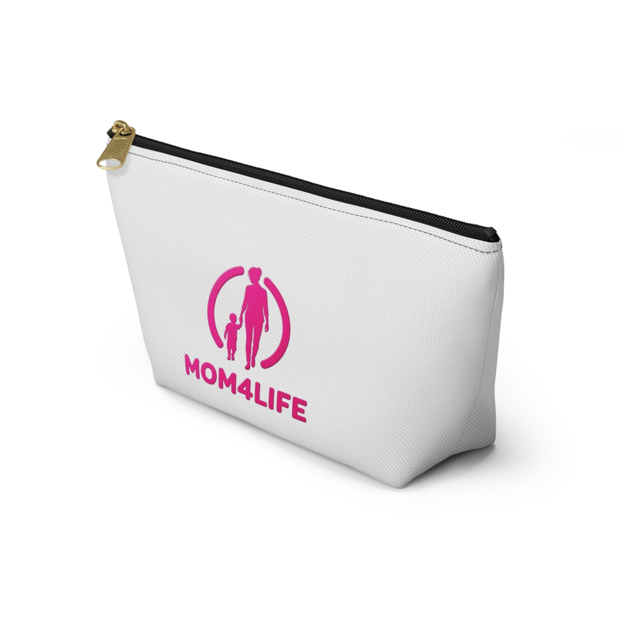 Mom4Life Accessory Pouch – Pink Mother & Child Makeup Bag