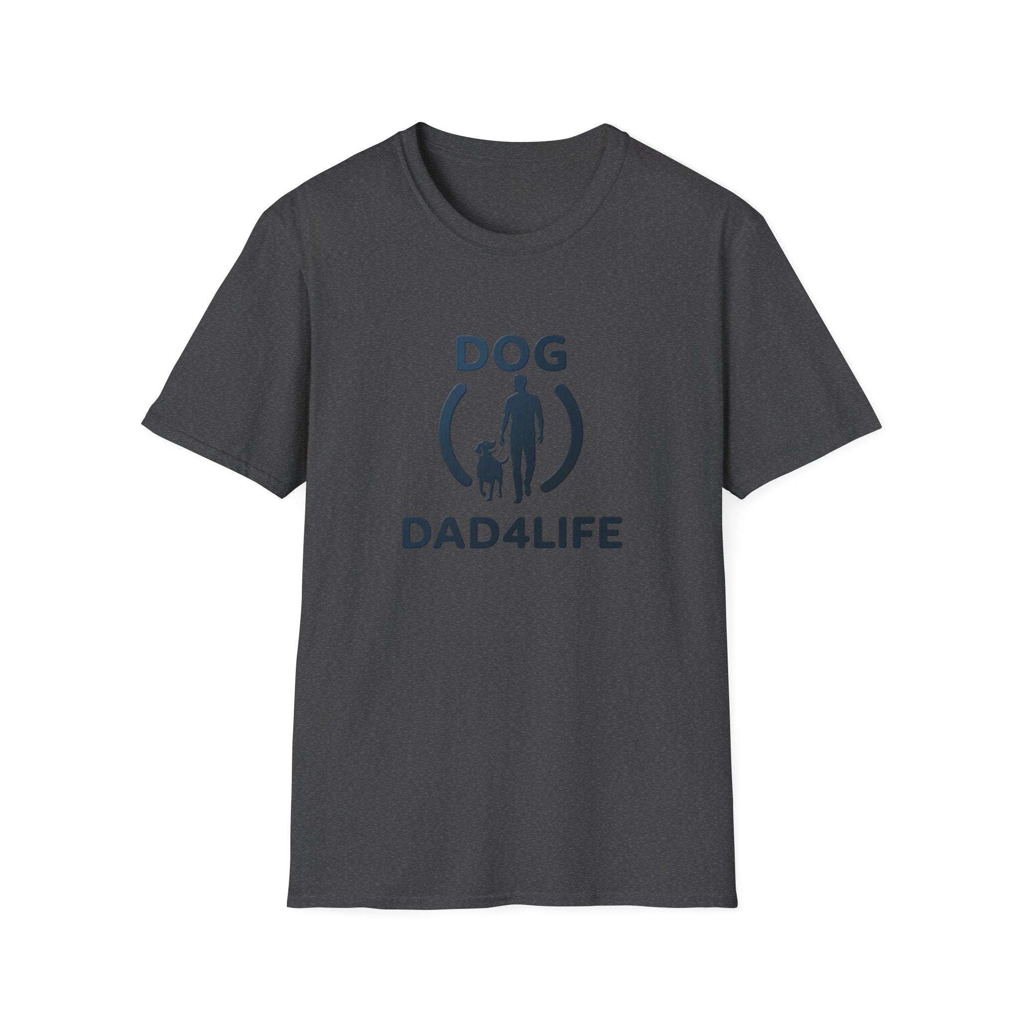 Dog Dad T-Shirt — "DOG DAD4LIFE" Graphic Tee for Dog Lovers