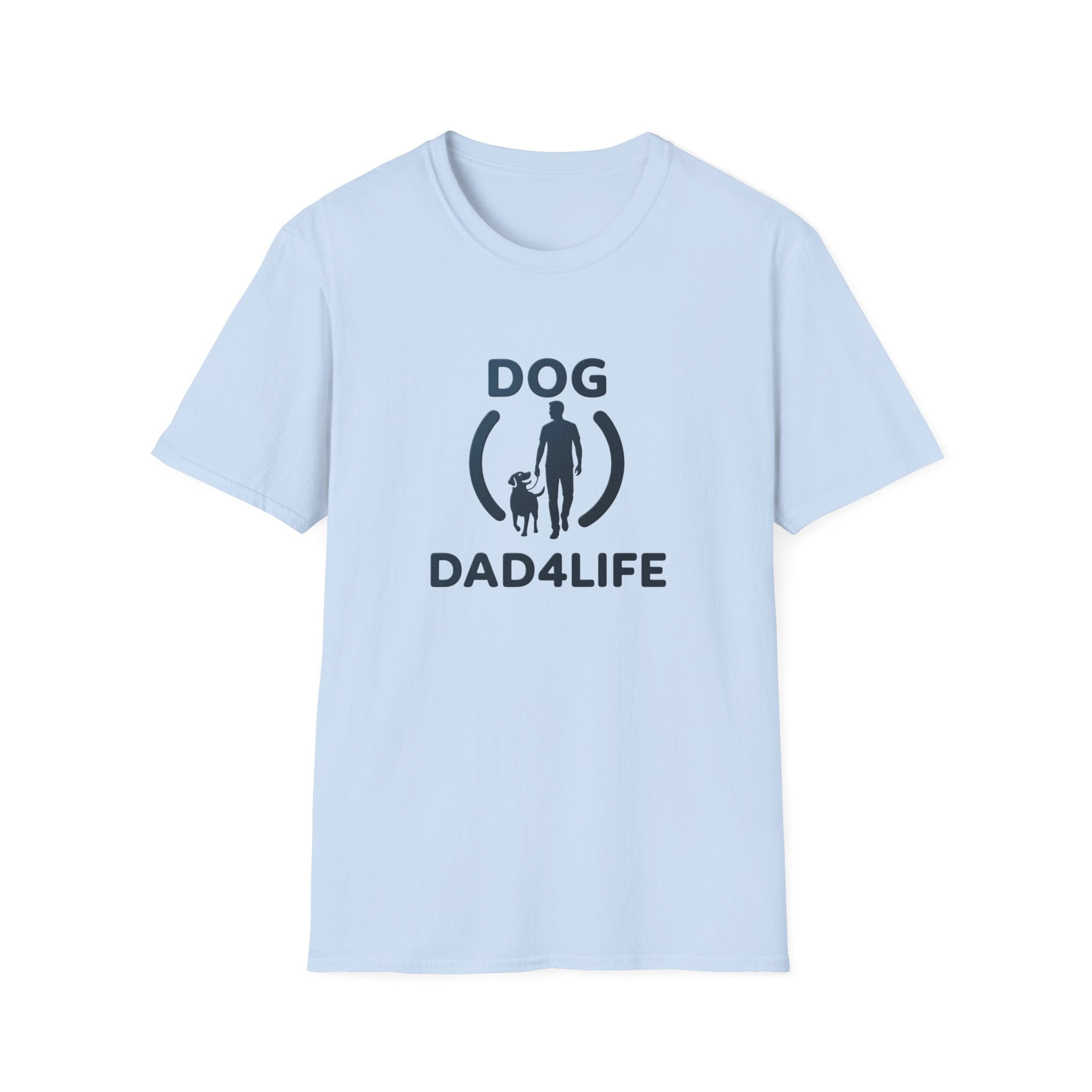 Dog Dad T-Shirt — "DOG DAD4LIFE" Graphic Tee for Dog Lovers