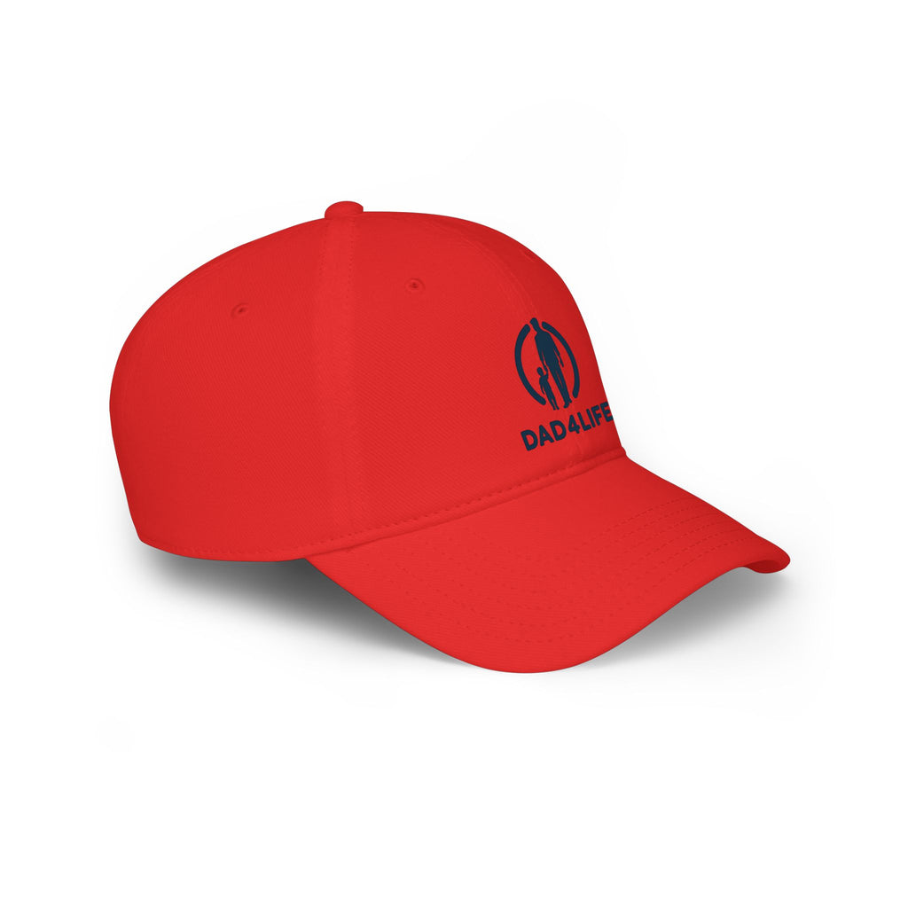 Dad4Life Low Profile Baseball Cap — Father & Child Logo Dad Hat
