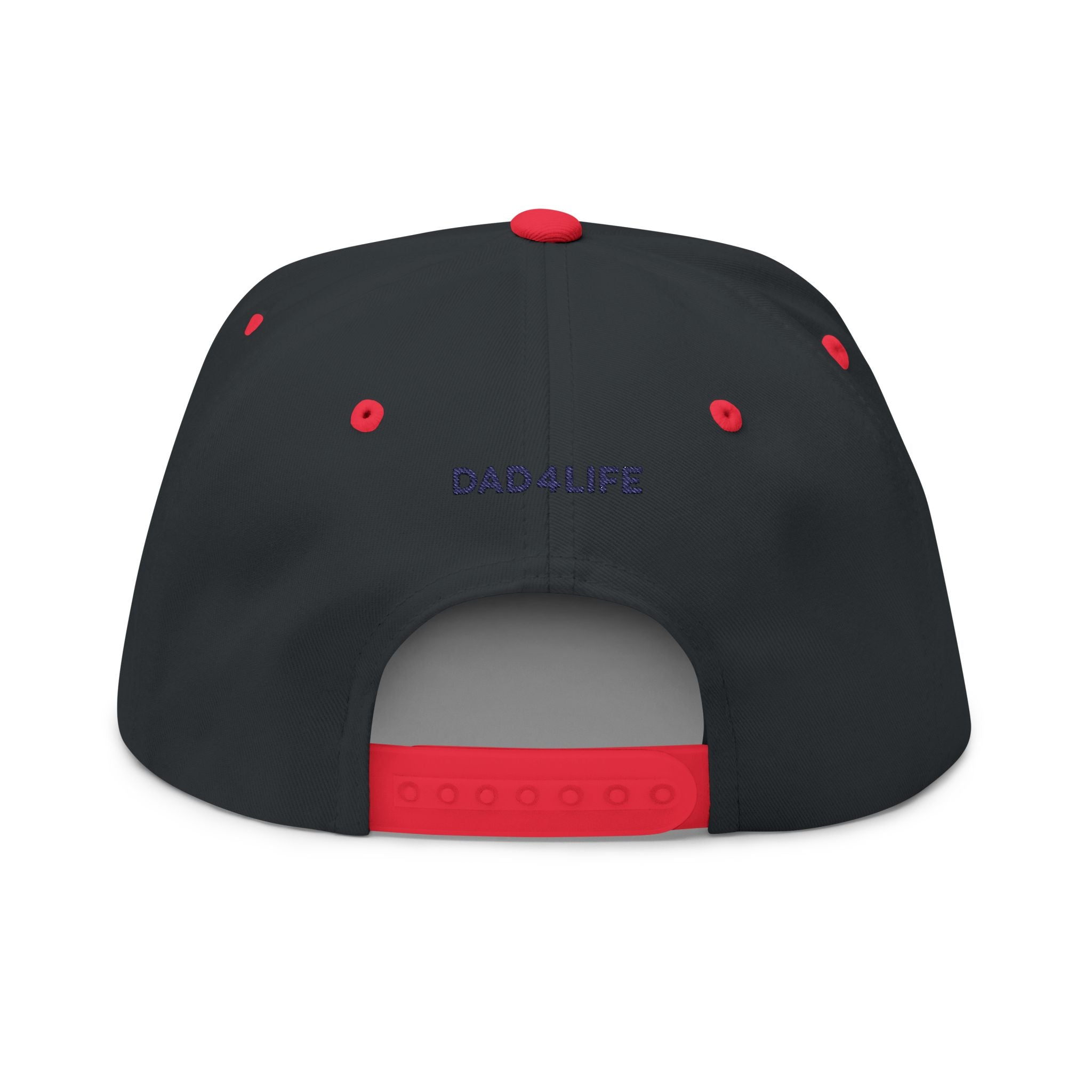 Dad4Life Embroidered Flat Bill Cap — Father & Child Logo Snapback