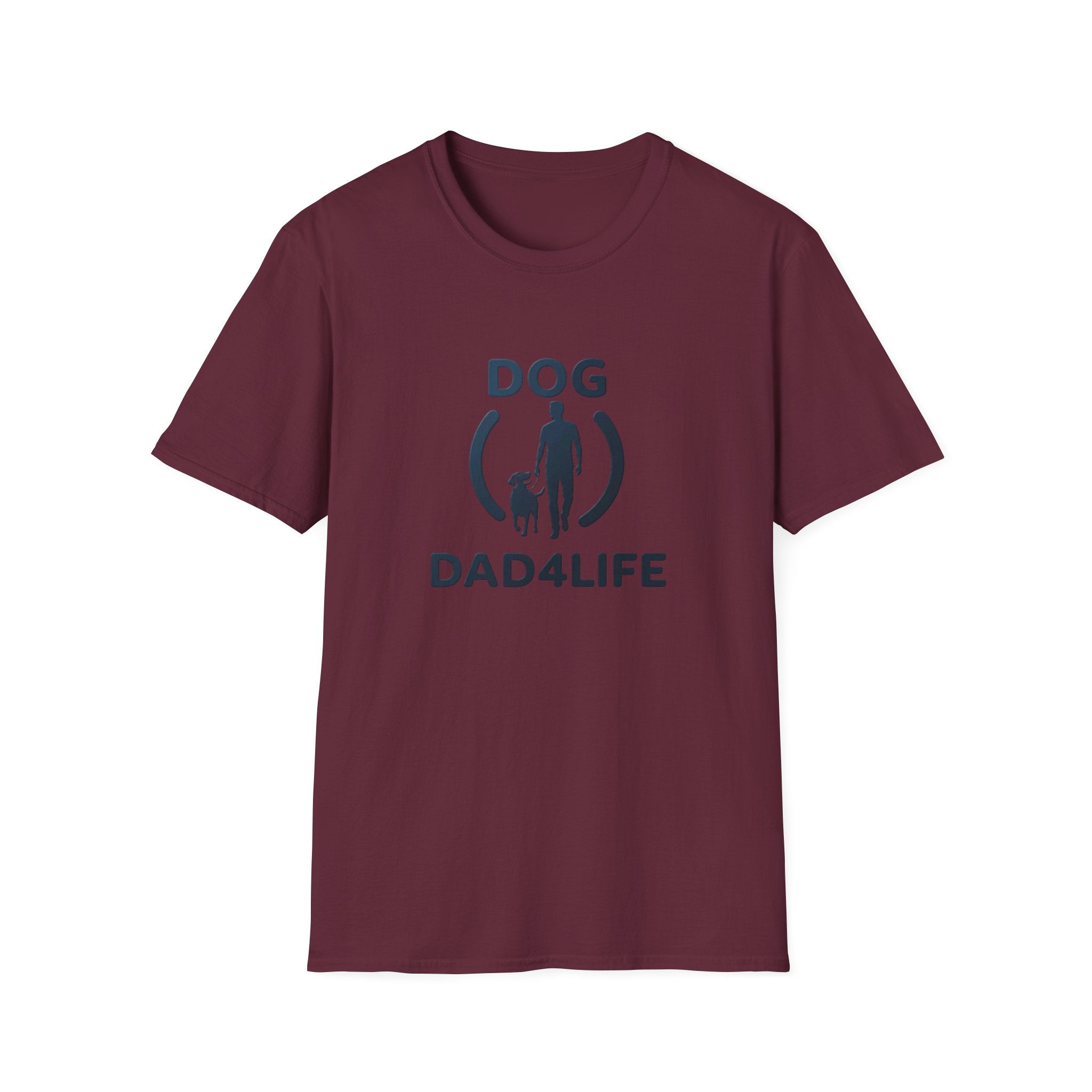 Dog Dad T-Shirt — "DOG DAD4LIFE" Graphic Tee for Dog Lovers