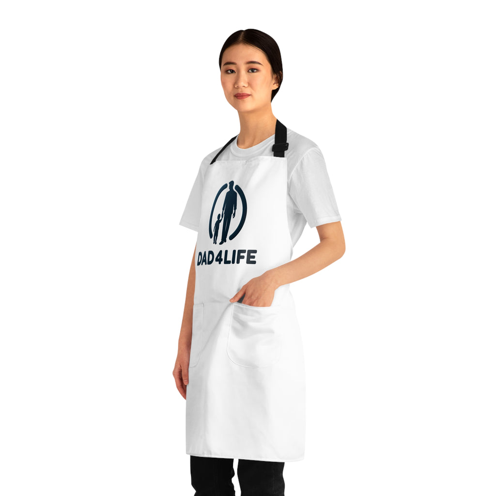 Dad4Life Cooking Apron — Father's Day Gift Dad & Child Silhouette Apron