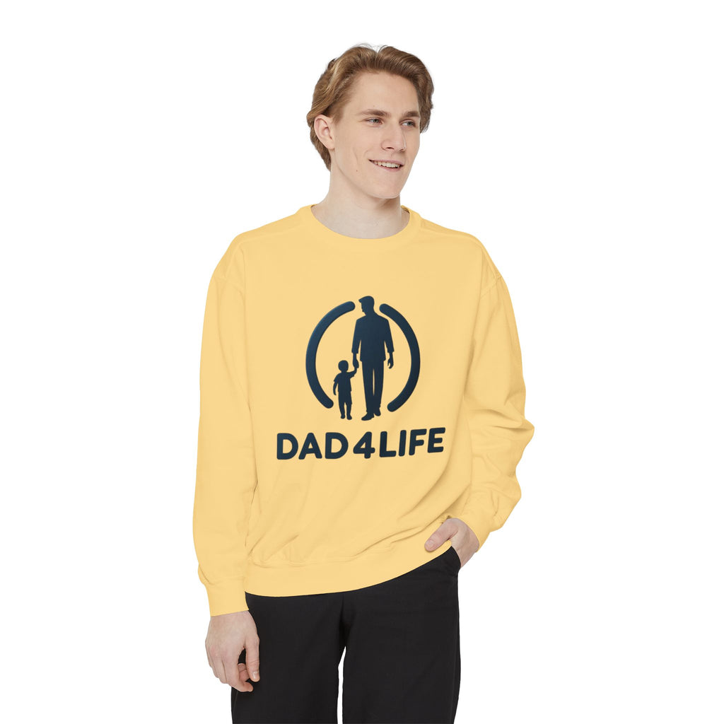 Sudadera Papá de por Vida — Cuello redondo con gráfico para Padre e Hijo