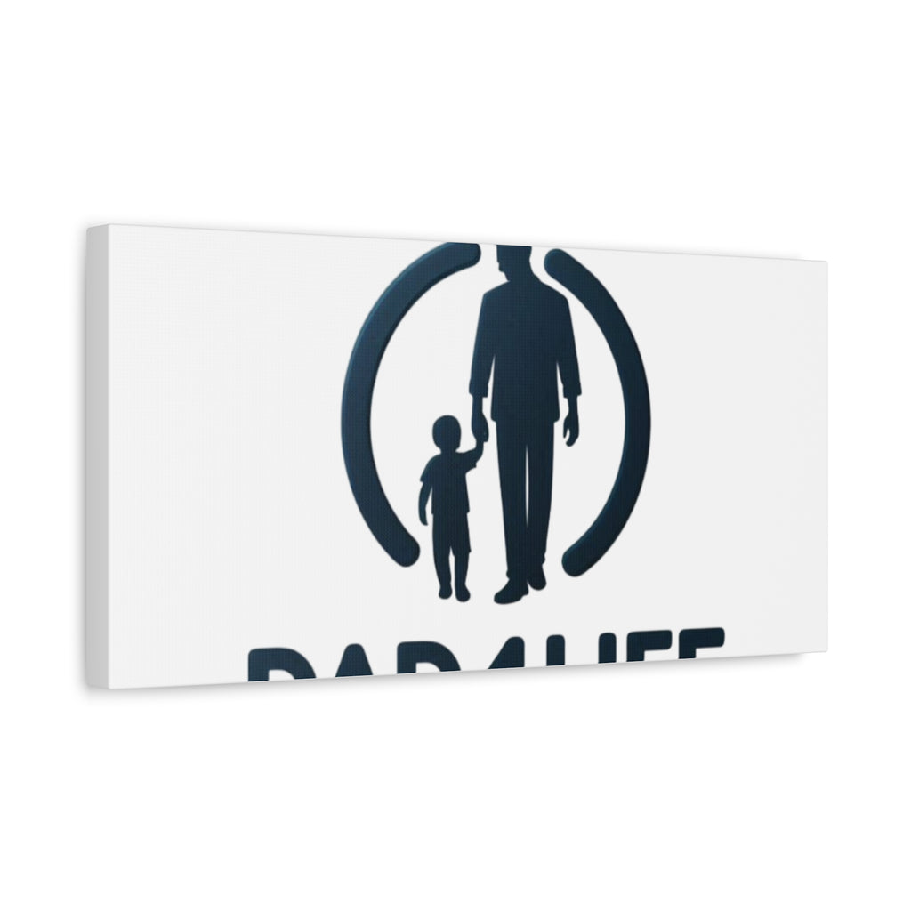 Canvas Wall Art — “DAD4LIFE” Father & Child Matte Stretched Canvas