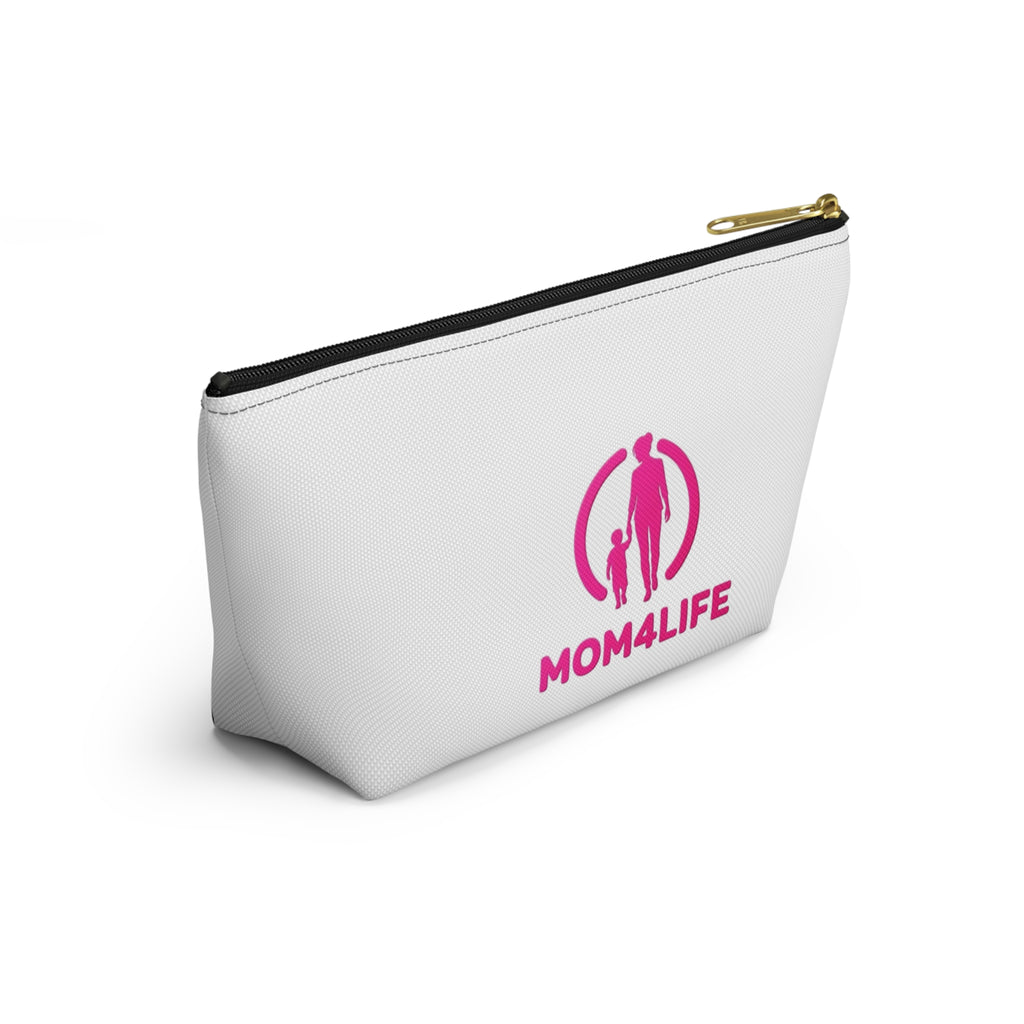 Mom4Life Accessory Pouch – Pink Mother & Child Makeup Bag