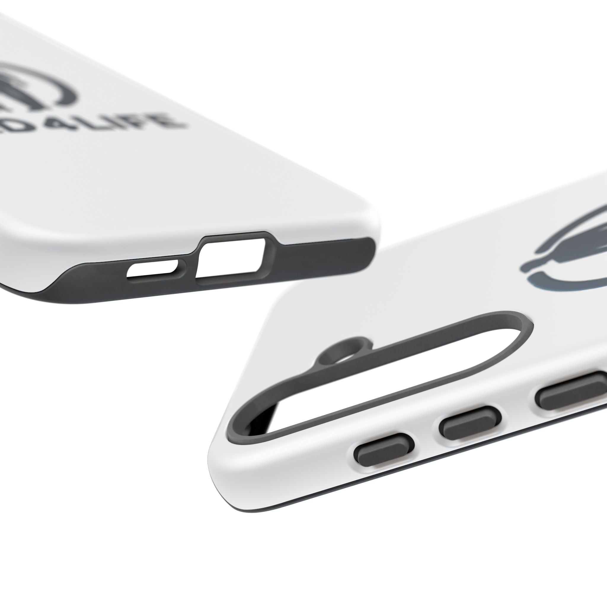 Funda protectora para teléfono Dad4Life — Funda protectora con silueta de padre e hijo